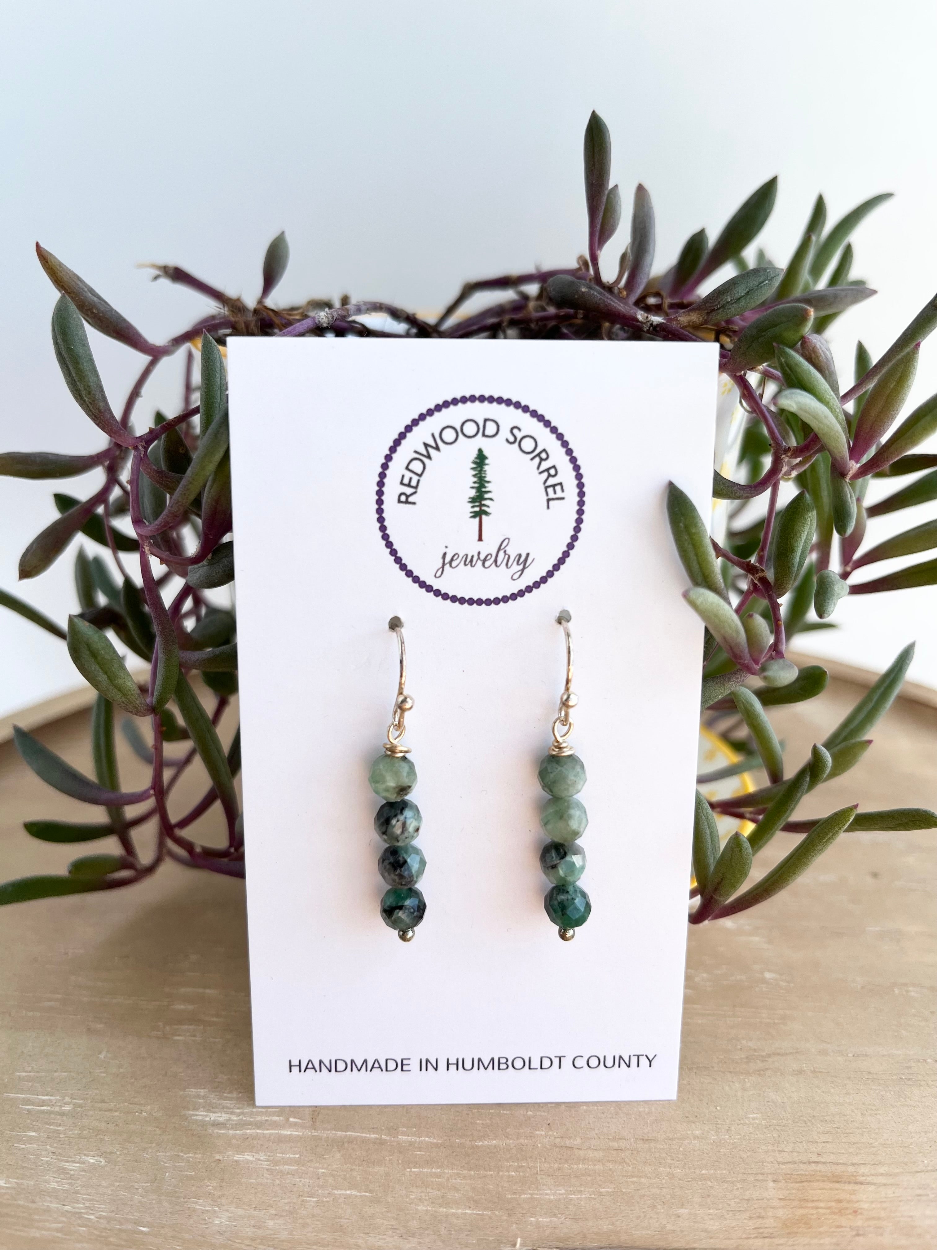 Handmade Redwood Sorrel Earrings - Elegant & Unique Wooden Jewelry for Women | Perfect for Weddings, Parties & Everyday Wear