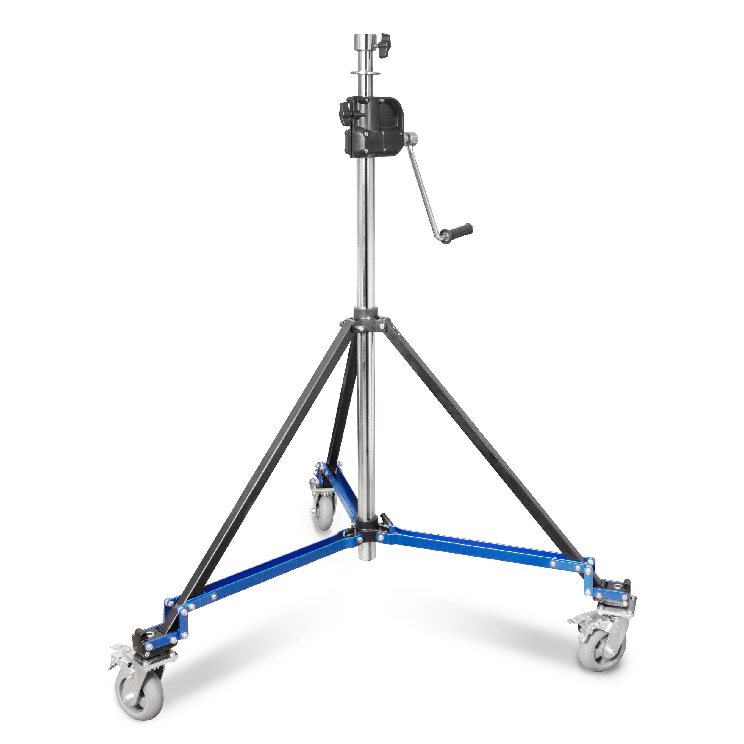 170-280cm Heavy Duty Single Riser Stainless Steel Geared Junior Wind Up Stand - Perfect for School Bands, Marching Performances & Outdoor Music Events