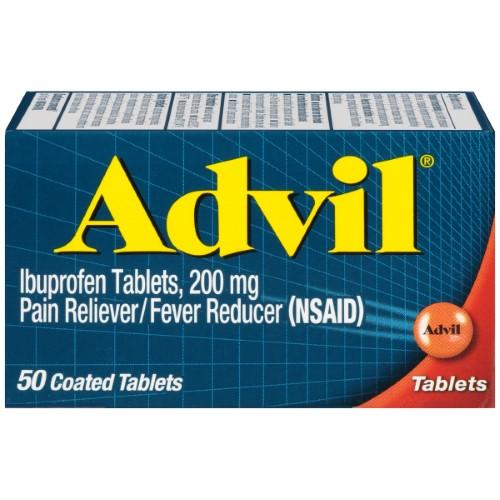 Advil Pain Reliever & Fever Reducer Tablets - 24 Count | Fast-Acting Ibuprofen for Headache, Muscle Pain & Arthritis Relief | Perfect for Home, Office & Travel First Aid Kits