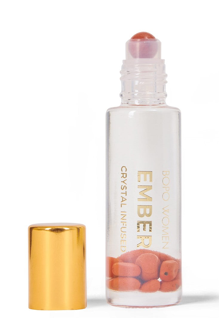 Ember Crystal Perfume Roller - Natural Essential Oil Aromatherapy Roll-On for Women & Men - Perfect for Travel, Stress Relief & Daily Fragrance