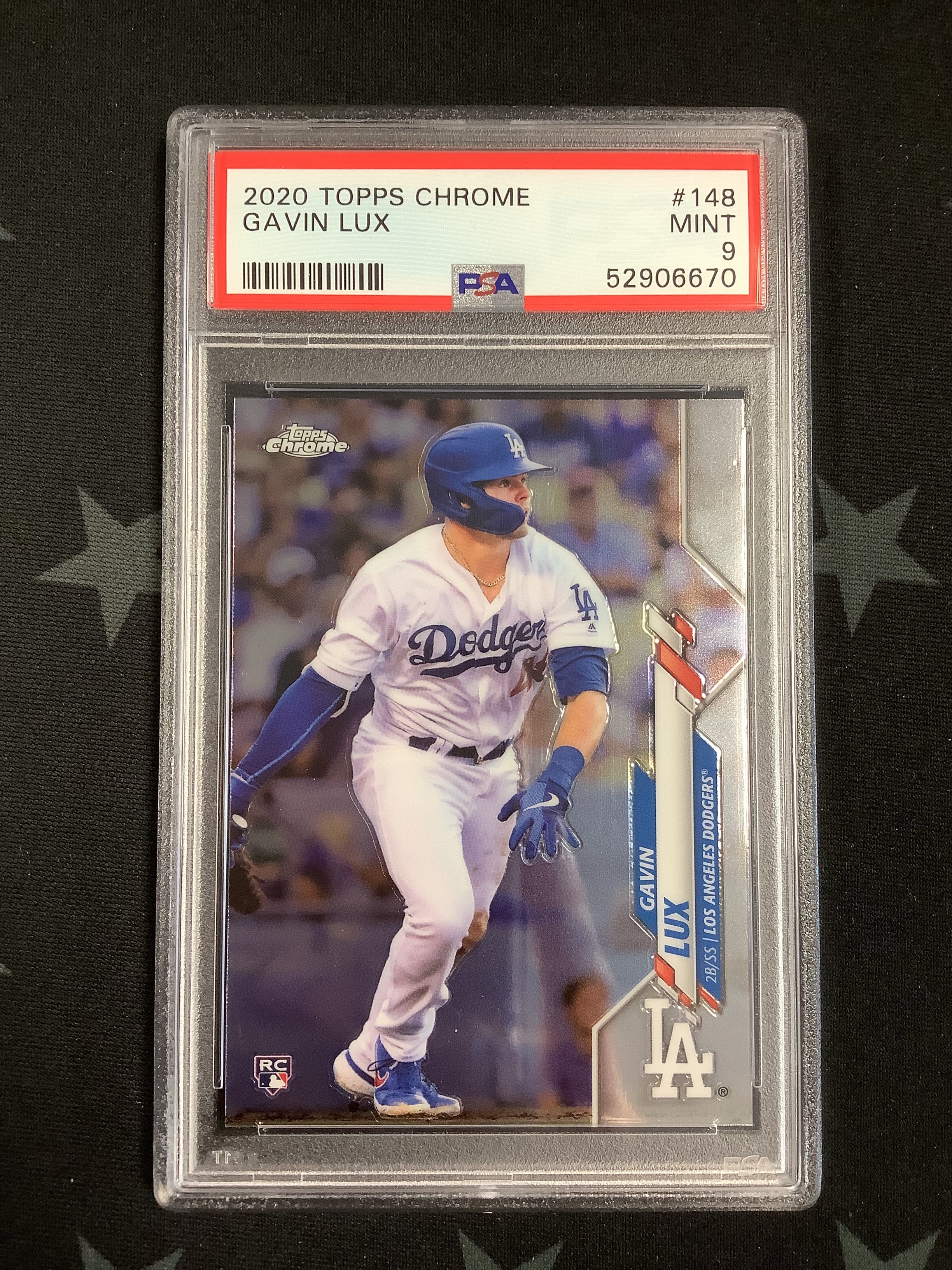2020 Topps Chrome Gavin Lux #148 PSA Mint 9 Baseball Card - Perfect for Collectors, Investors, and Sports Fans