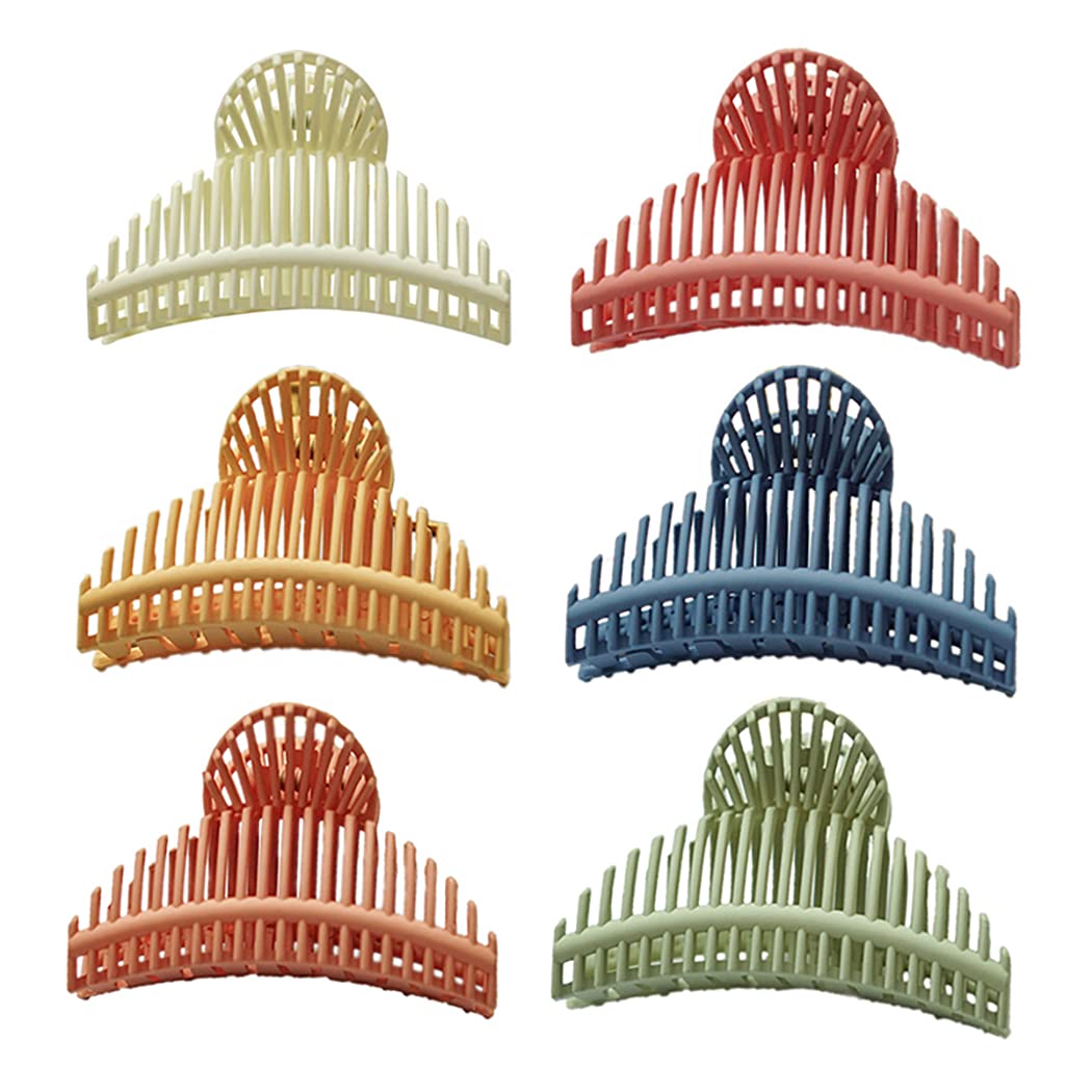 Lnrueg Fashion Hair Claw Clip - Non-Slip Interlocking Teeth, Strong Hold Jaw Clip for Women, Handmade Bathroom Decor Accessory | Perfect for Home, Office, and Travel Use