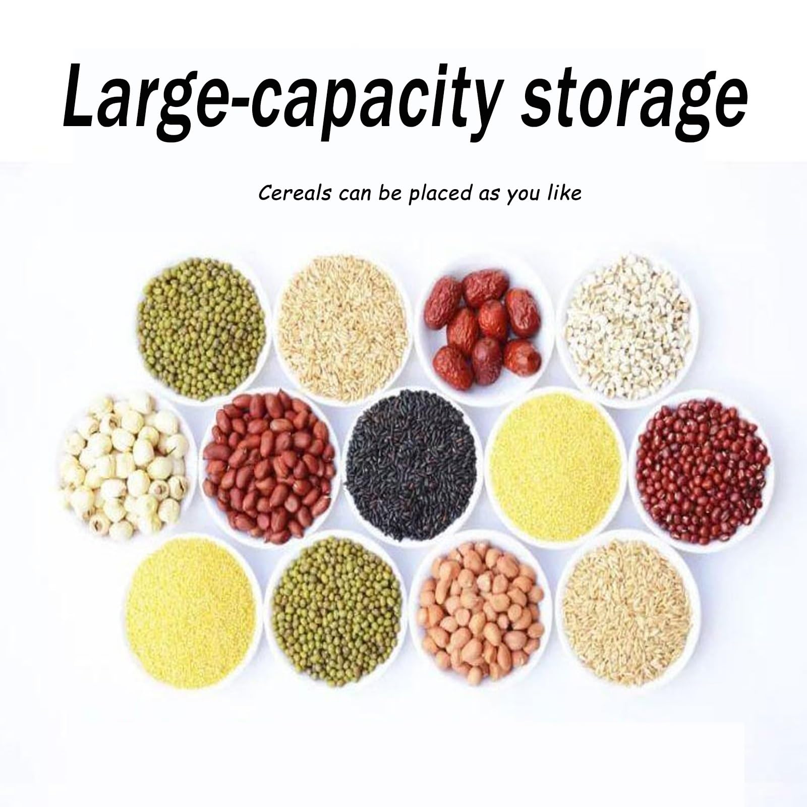 Premium Ceramic Rice Storage Jar with Lid - Airtight Food Container for Rice, Grains & Spices - Elegant Chinese Style Decorative Kitchen Canister - Perfect for Pantry Organization & Countertop Display