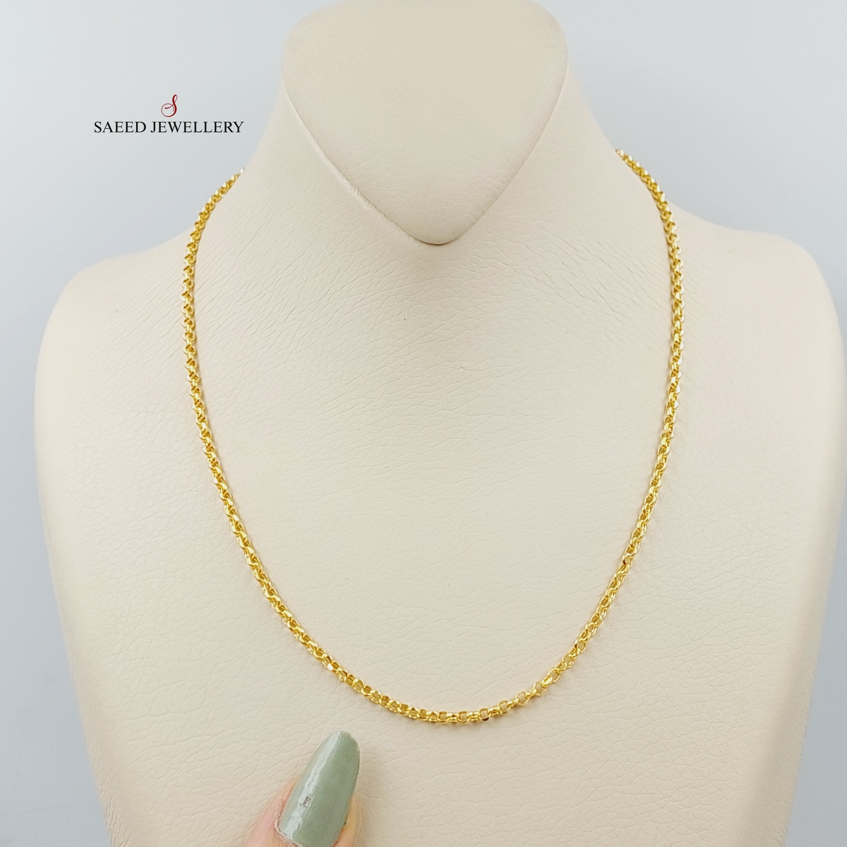 3mm Cable Link Chain Necklace 45cm (18 Inches) - Stainless Steel Dainty Chain for Women & Men - Perfect for Layering, Pendants & Everyday Jewelry
