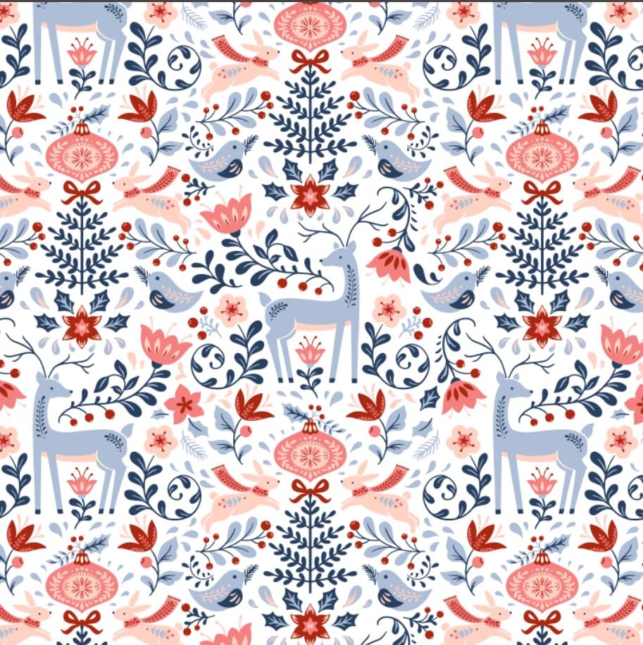 Deer & Botanical (No Quilt Filling)