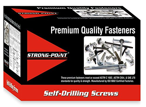 #8 x 1 Phillips Wafer Head Zinc Plated Self-Drilling Screws - 8,000 Count Bulk Pack (W804) - Perfect for Woodworking, Metal Roofing & DIY Home Improvement Projects