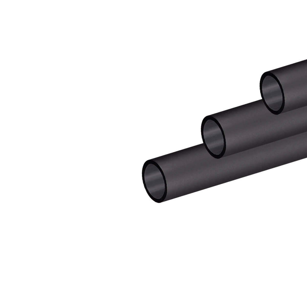 Corsair Hydro X Series XT Hardline 12mm Satin Black Tubing (3 x 1M) - Premium PC Water Cooling Kit for Custom Liquid Cooling Systems - Perfect for Gaming PC Builds and High-Performance Computer Modding