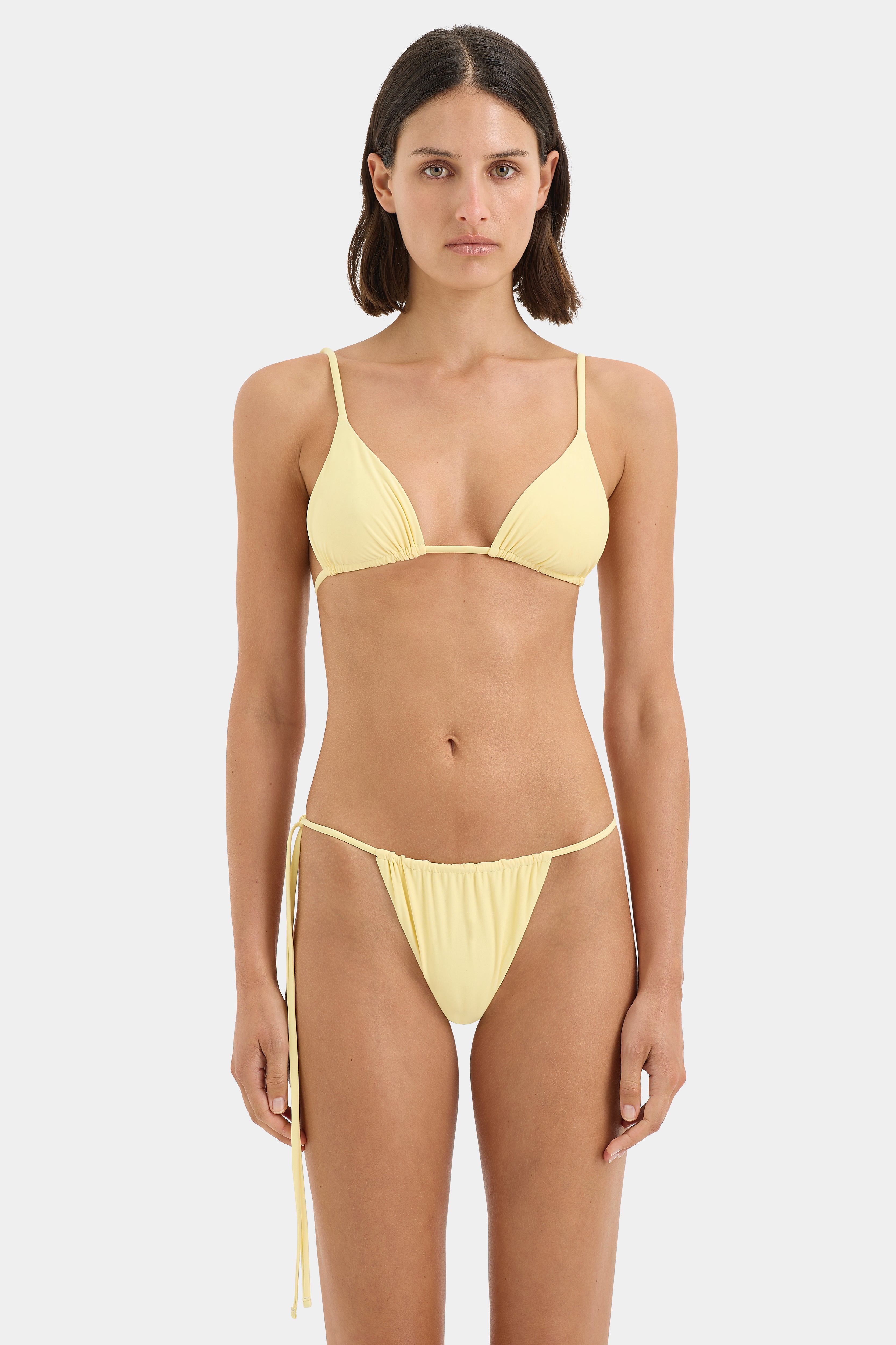 Emiliano String Triangle Top - Sexy Women's Bikini Swimwear for Beach & Pool - Perfect for Summer Vacation, Swim Party, and Tanning