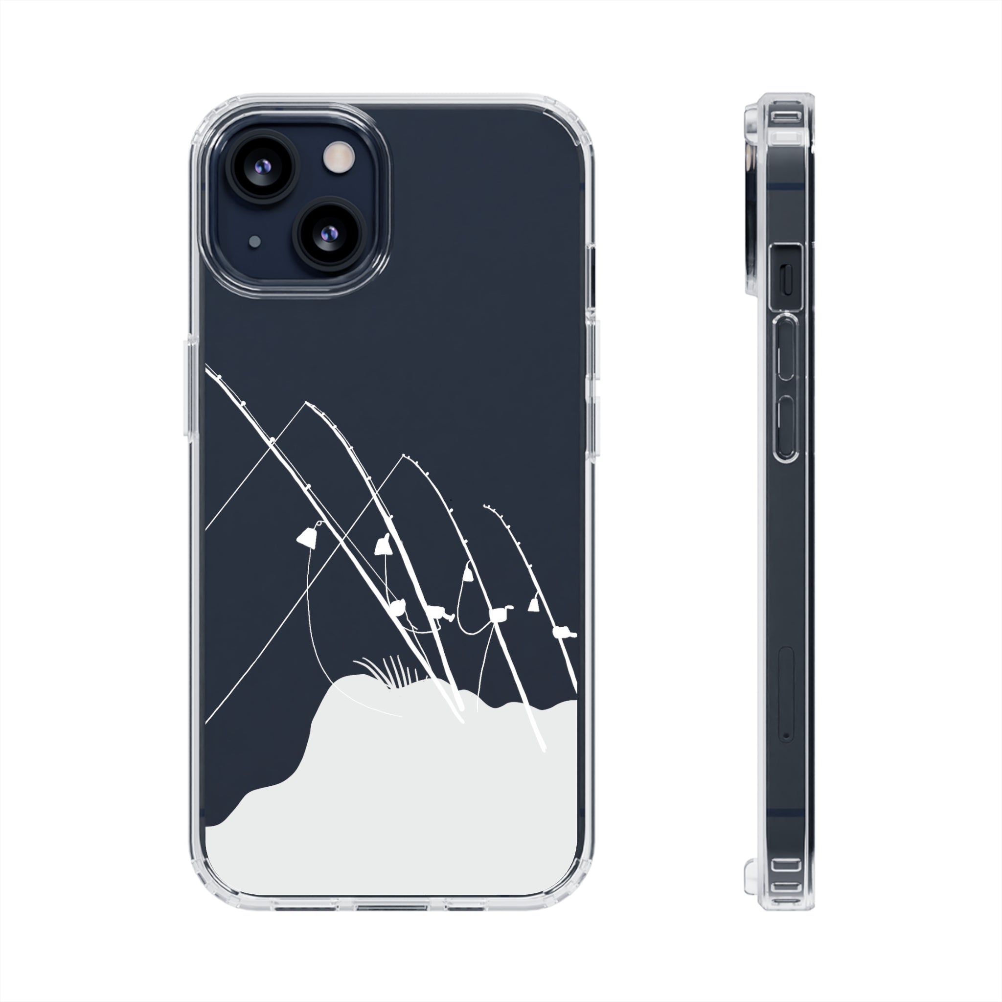 Gone Fishing Clear Phone Case - Durable Protective Cover for iPhone & Samsung - Perfect for Outdoor Activities, Fishing Trips & Daily Use