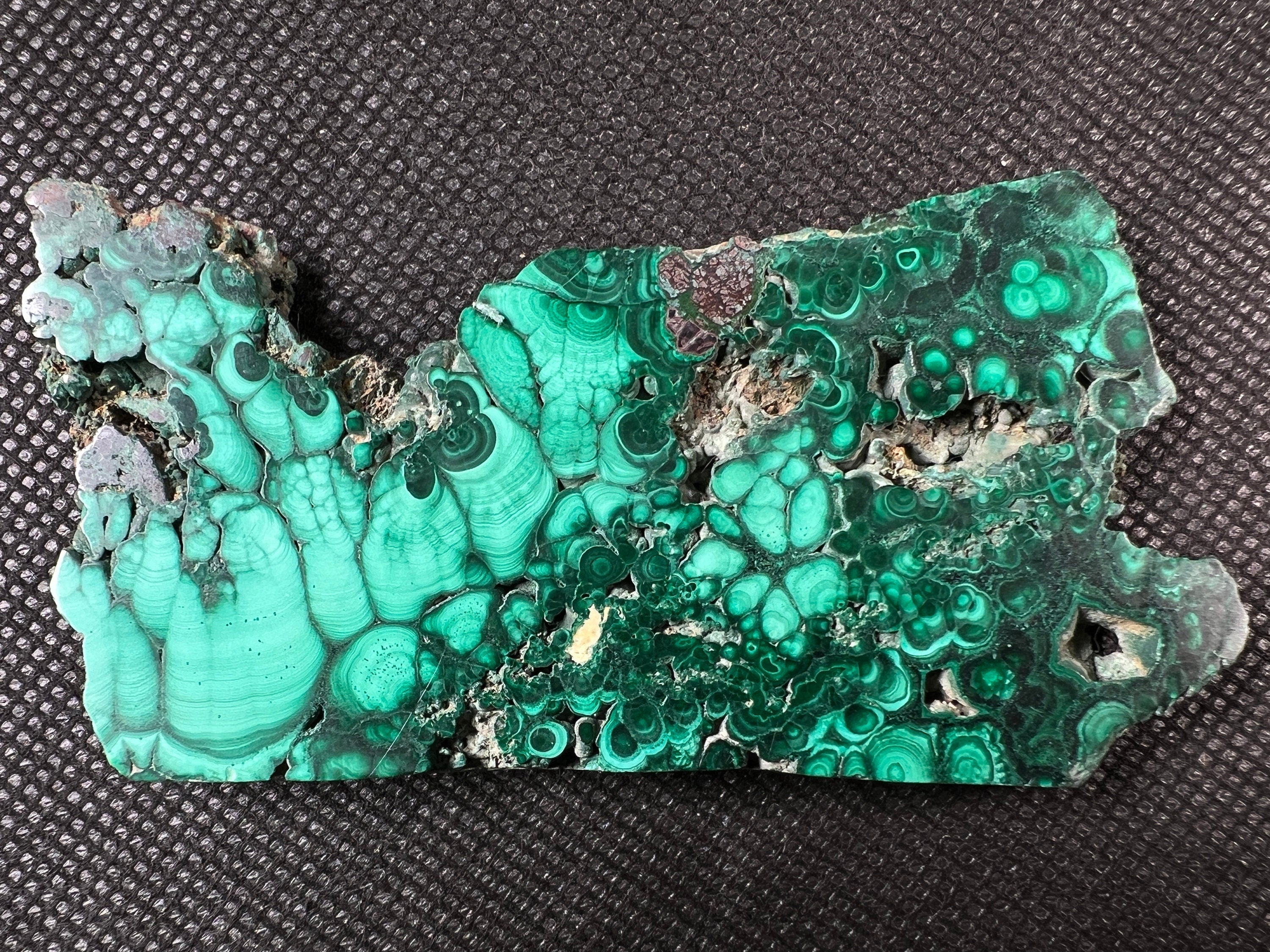 Natural Green Malachite Crystal Slab - Premium Stone for Jewelry Making, Unique Spiritual Gift, Home Decor & Healing Crystal (50442) - Perfect for Meditation, Energy Work & Feng Shui Decorations