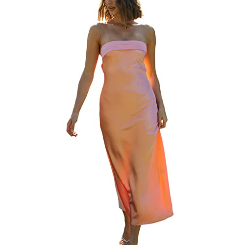 Strapless Dress-caramel