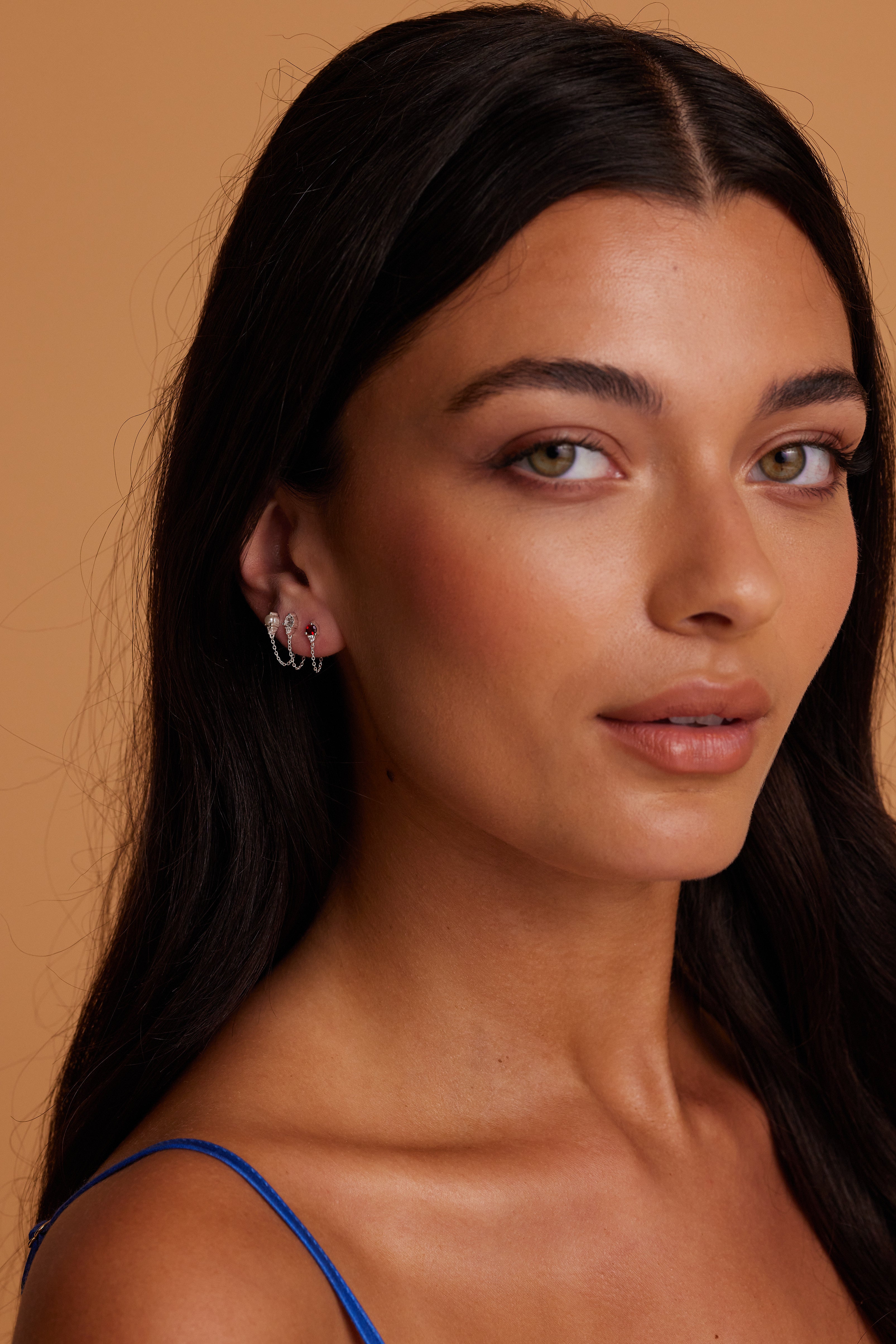 Genuine January Garnet Birthstone Sterling Silver Stud Earrings for Women - Perfect Gift for Birthday, Anniversary & Special Occasions