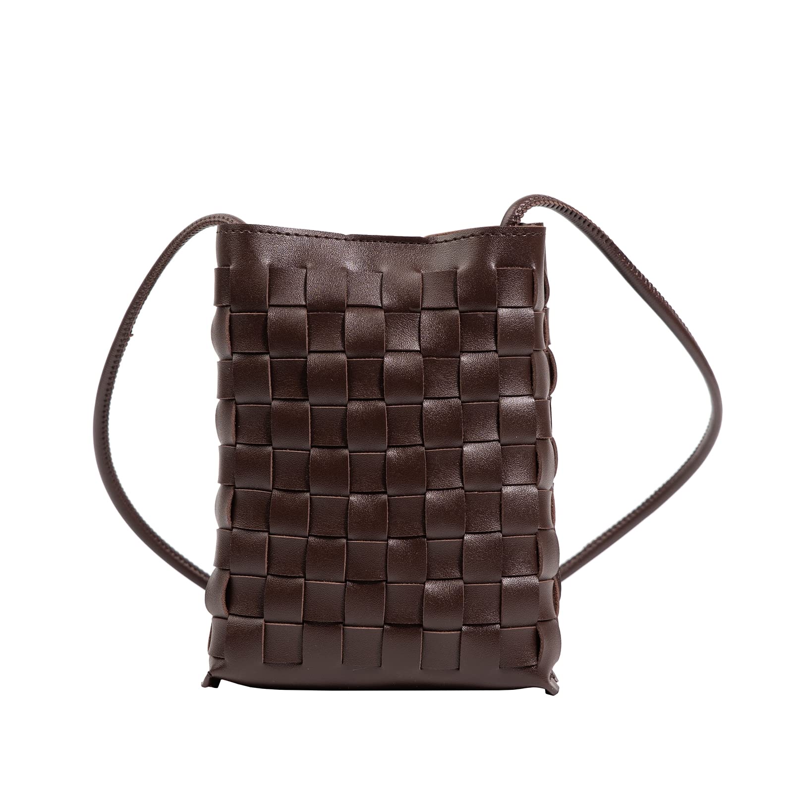 Stylish Woven Crossbody Bag for Women & Teens - Small Shoulder Purse with Phone Pocket - Perfect for Daily Use, Travel, and Shopping
