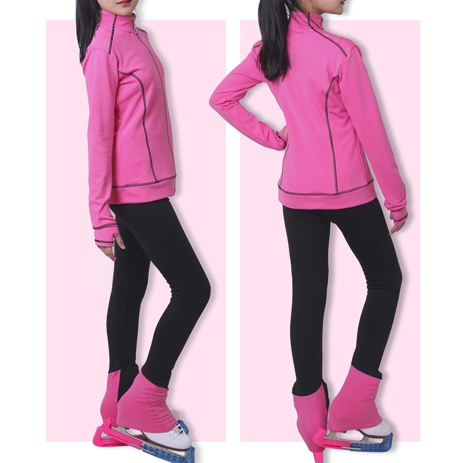 Girls' Ice Skating Suit - Polartec Warm Fleece Figure Skating Jacket & Leggings Set for All Seasons | Perfect for Winter Training, Ice Rink Practice & Figure Skating Competitions