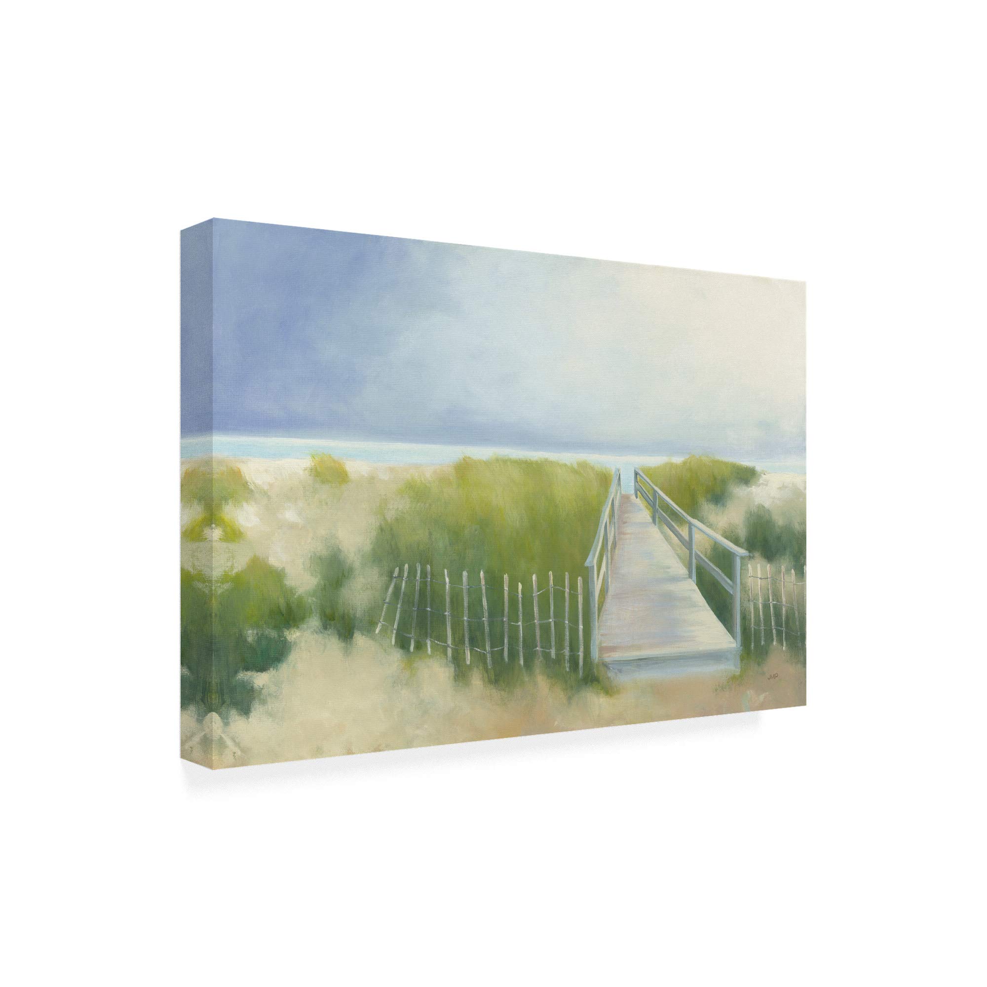 Julia Purinton Beach Walkway Fine Art Print - 30x47 Inches - Coastal Wall Decor for Living Room, Bedroom & Office