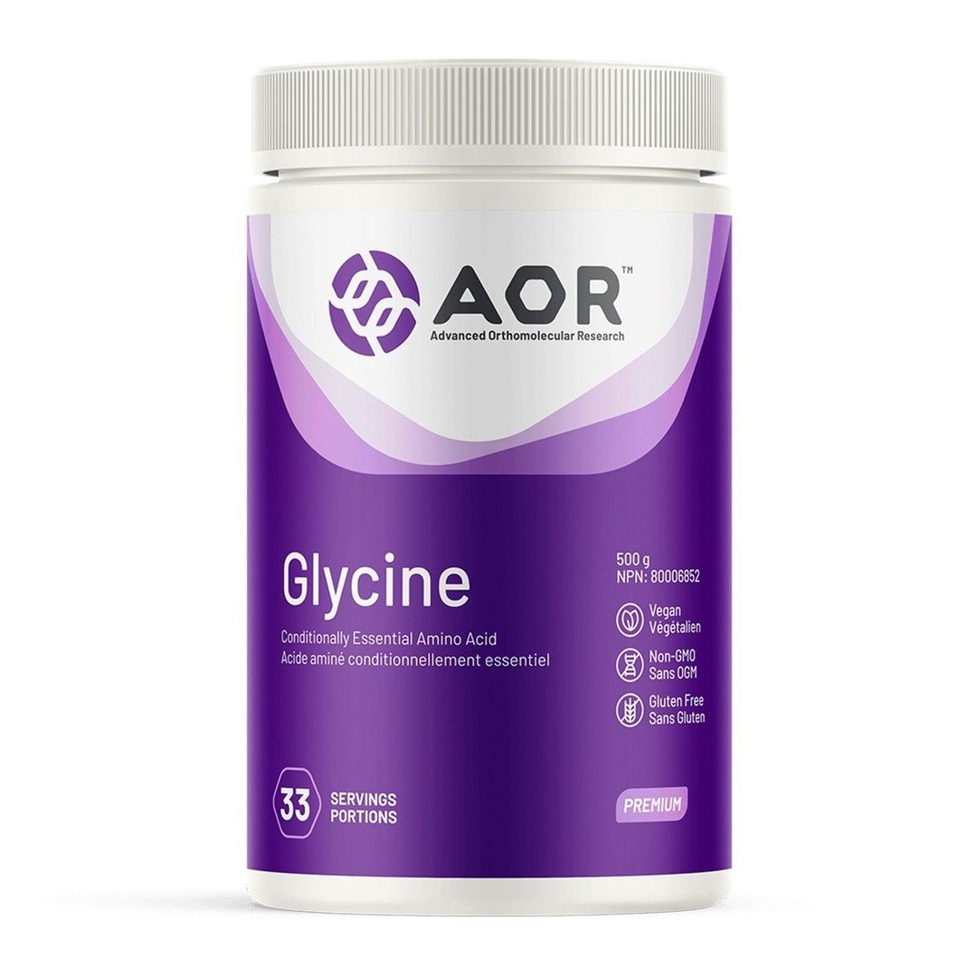 Aor Glycine Powder 500g (33 Servings) - Pure Amino Acid Supplement for Sleep, Stress Relief & Muscle Recovery - Ideal for Athletes, Fitness Enthusiasts & Better Sleep
