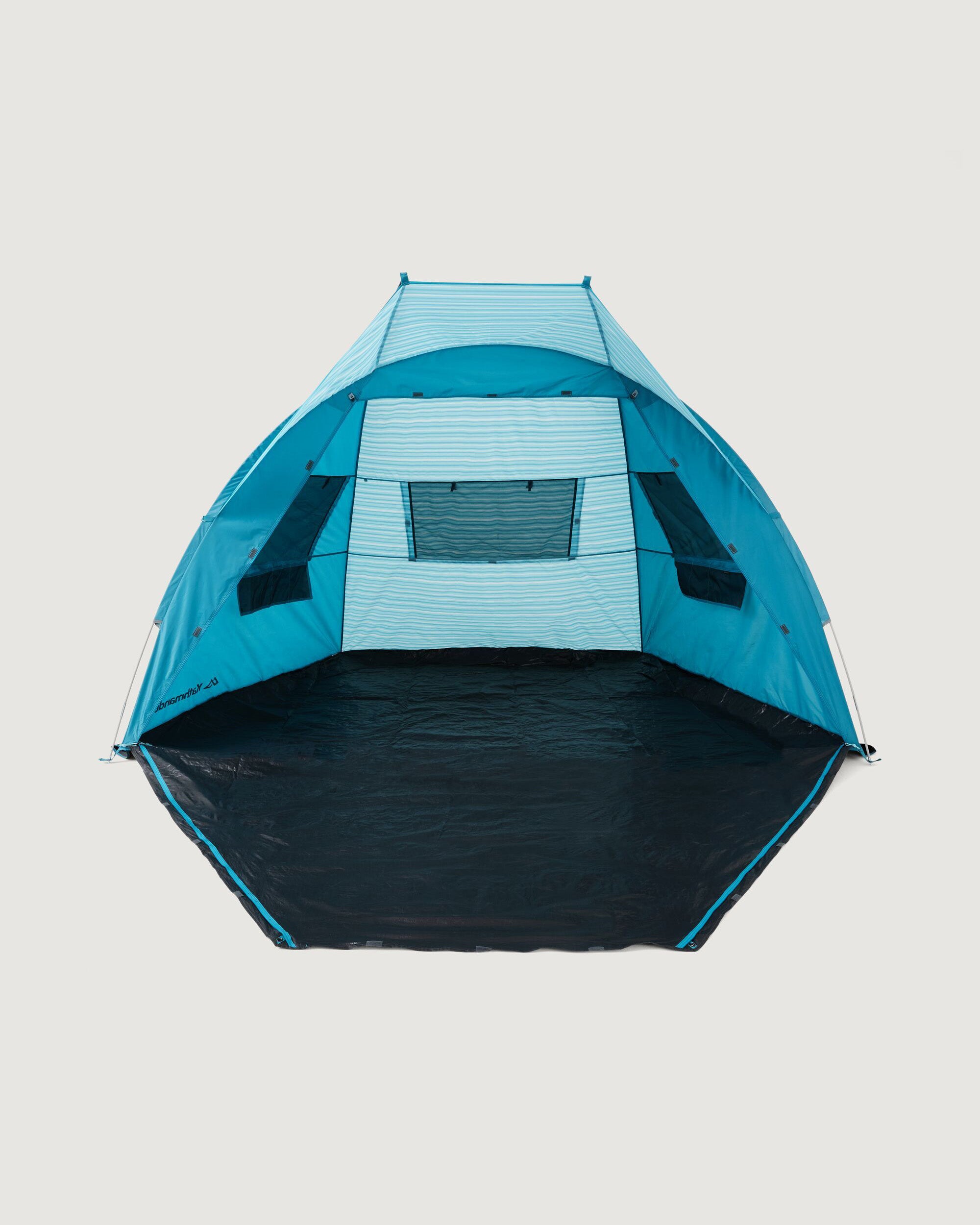 Retreat Family Beach Shelter v3 Cove Stripe - Portable Sun Shade Tent for Outdoor, Camping, Picnics & Beach Days - UPF 50+ UV Protection & Windproof Design