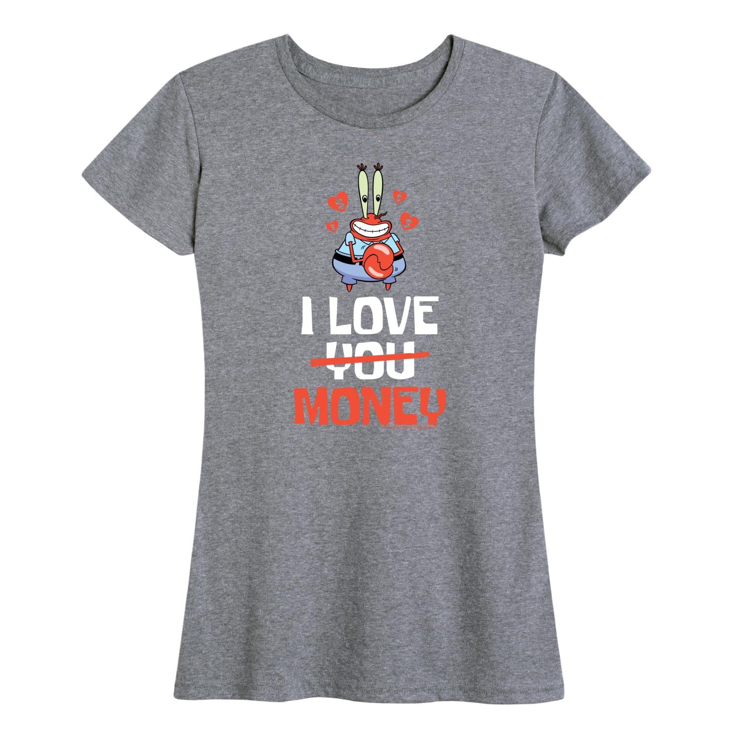 Spongebob Squarepants Valentine's Day Graphic T-Shirt for Women - Funny Cartoon Short Sleeve Tee - Perfect Gift for Fans & Casual Wear
