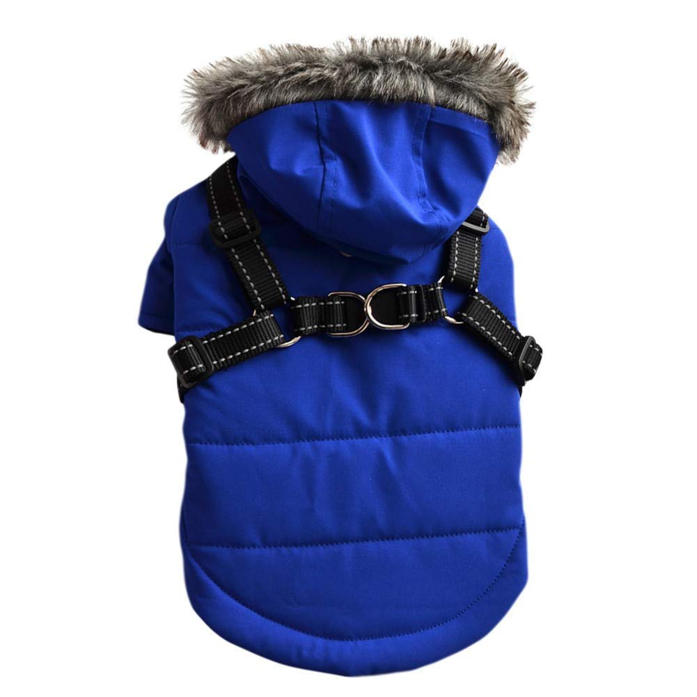 NC Waterproof Dog & Cat Winter Coat - Warm Pet Hoodie Sweater with D-Ring Harness Hole for Chihuahua Puppy | Outdoor Walking & Cold Weather Protection