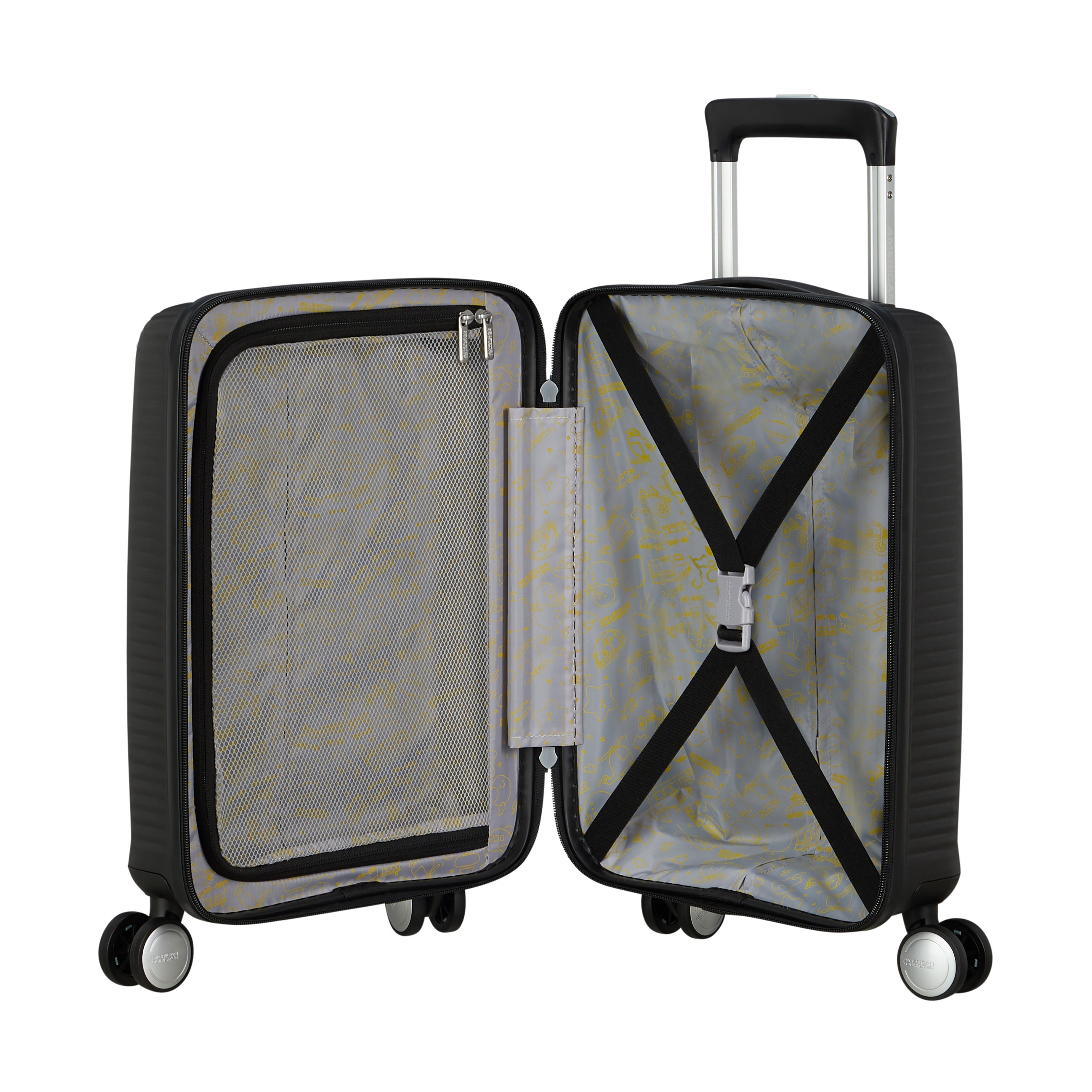 American Tourister Little Curio Kids Spinner Carry On Luggage - Lightweight Durable Suitcase for Children's Travel, School Trips & Airplane Adventures