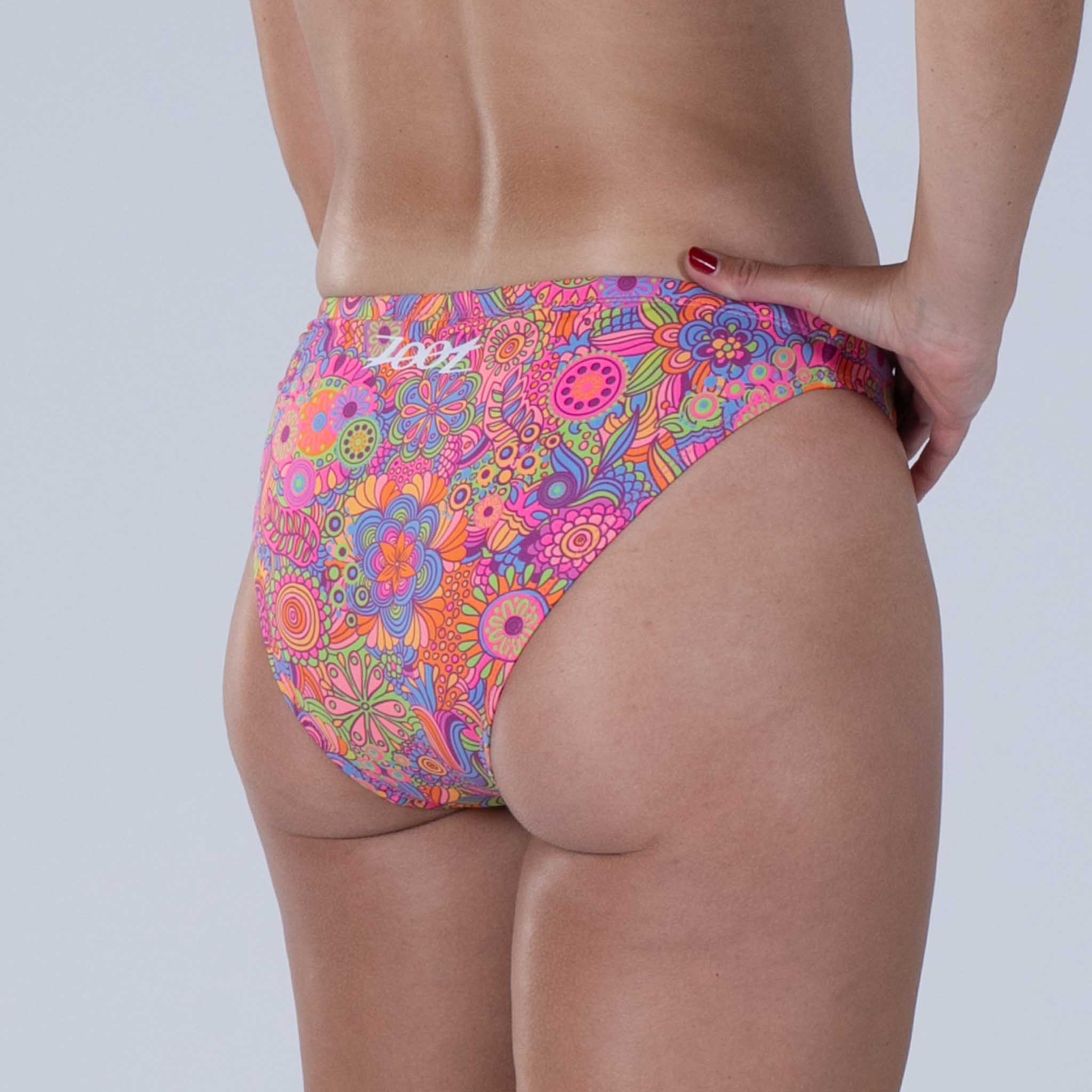 Women's High Waist Swim Bikini Bottom - Salty Groove Vintage Style Swimwear for Beach, Pool & Vacation | Comfortable & Stylish Swim Bottom
