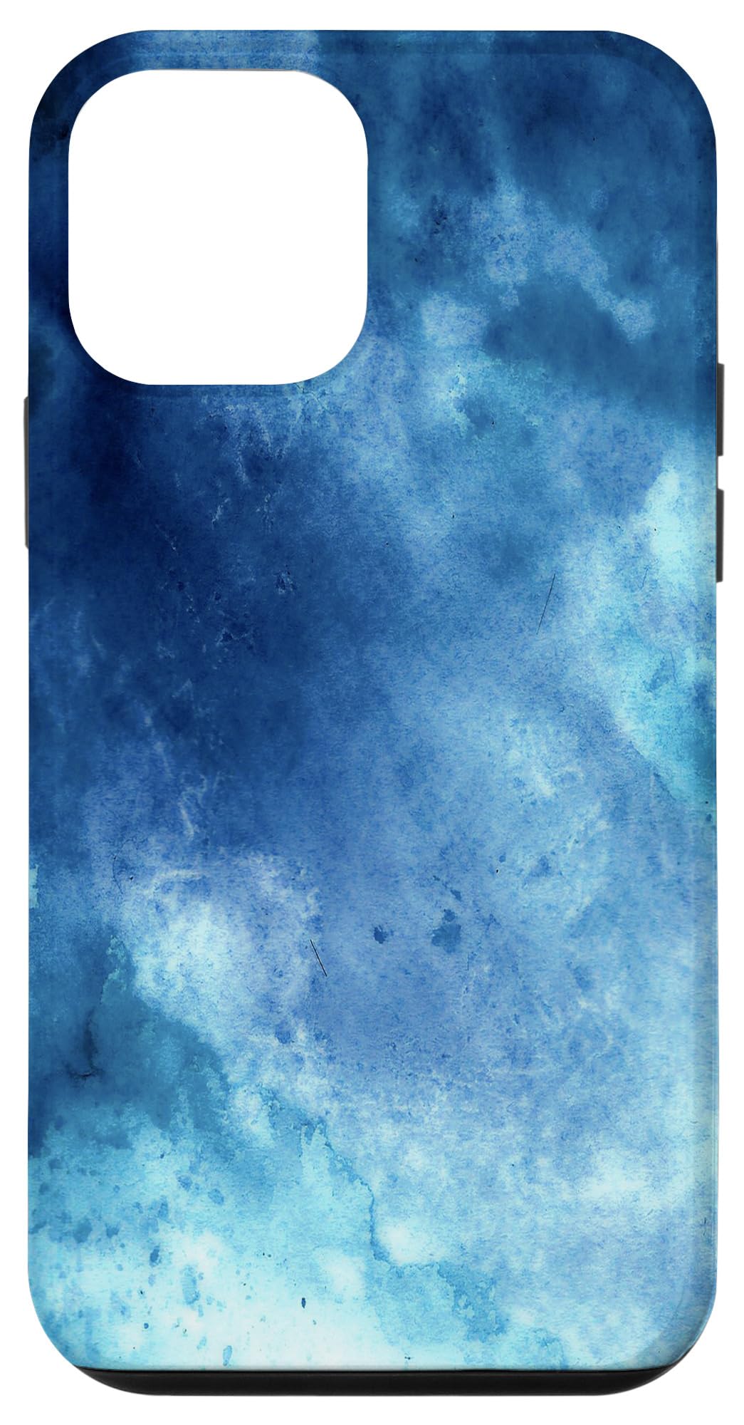 iPhone 12 Mini Blue Psychedelic Tie Dye Case - Trendy Protective Cover for Everyday Use, Travel & Style
