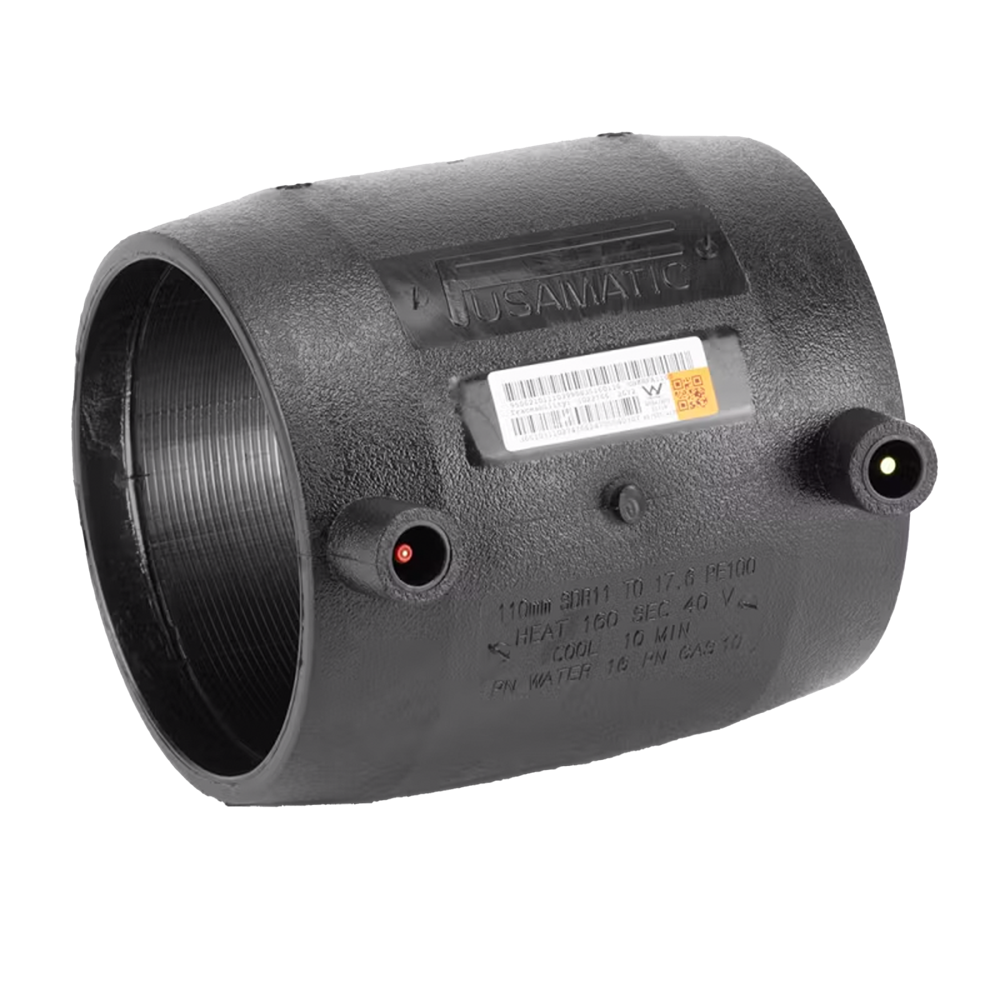 EF Coupler DN200 PE100 SDR11 - High-Quality HDPE Pipe Fitting for Water Supply, Gas, and Industrial Applications - Perfect for Underground Utility Connections and Plumbing Systems