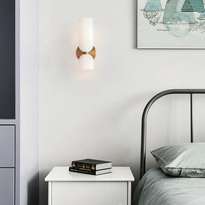 White Wall Sconce Lights - Up and Down Lighting for Indoor Spaces | Perfect for Living Room, Bedroom, and Hallway Decor
