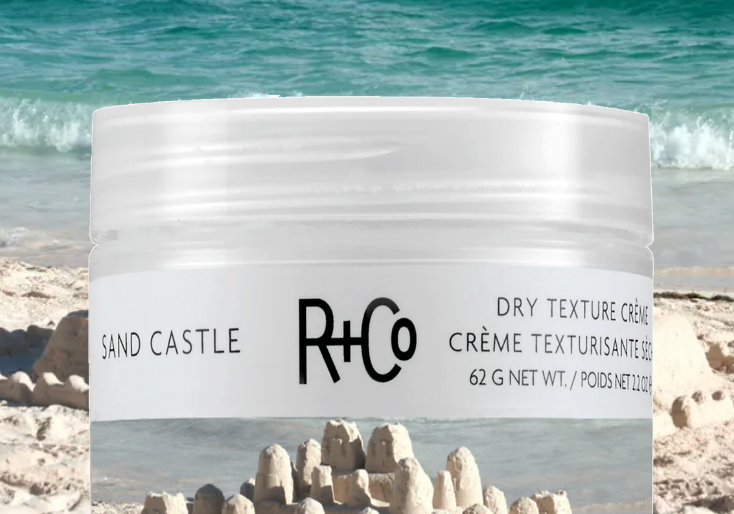 R+Co Sand Castle Dry Texture Creme for Beachy Waves & Voluminous Hair - Perfect for Styling, Texturizing & Adding Grip to Fine Hair (2.5 oz) - Great for Everyday Use, Vacation Looks & Effortless Hairstyles