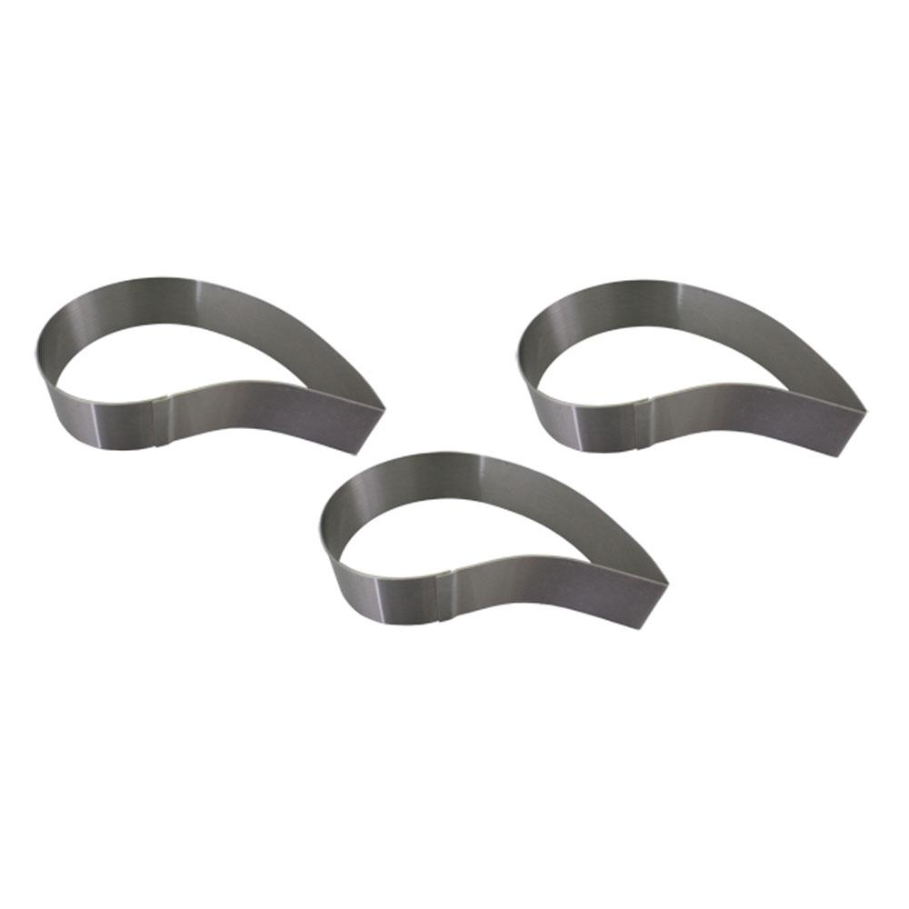 2 1/2 Inch High Comma Mousses & Entremets Molds - Professional Baking Tools for Desserts, Pastries & Cake Decorating - Perfect for Home Bakers & Commercial Kitchens