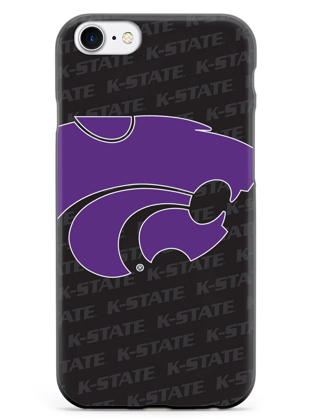 **Inspired Cases - Shockproof & Anti-Scratch iPhone 8 Case with 3D Textured Design - Compatible with Apple iPhone 8 - Kansas State University Wildcats Theme - Perfect for Daily Use, Travel & School**