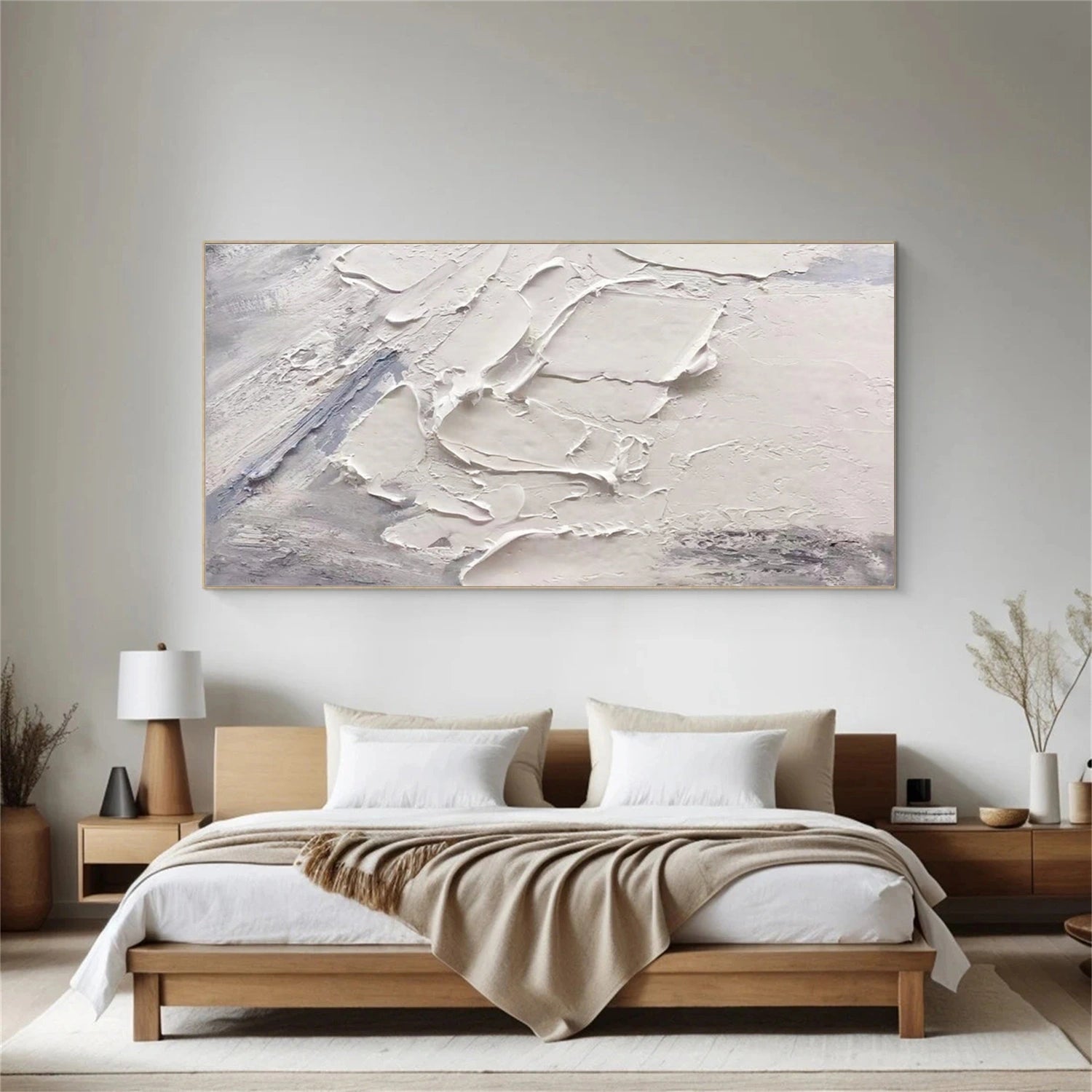 Abstract Texture Painting #AB 434 - Modern Wall Art Decor for Living Room, Bedroom & Office - Handmade Canvas Artwork