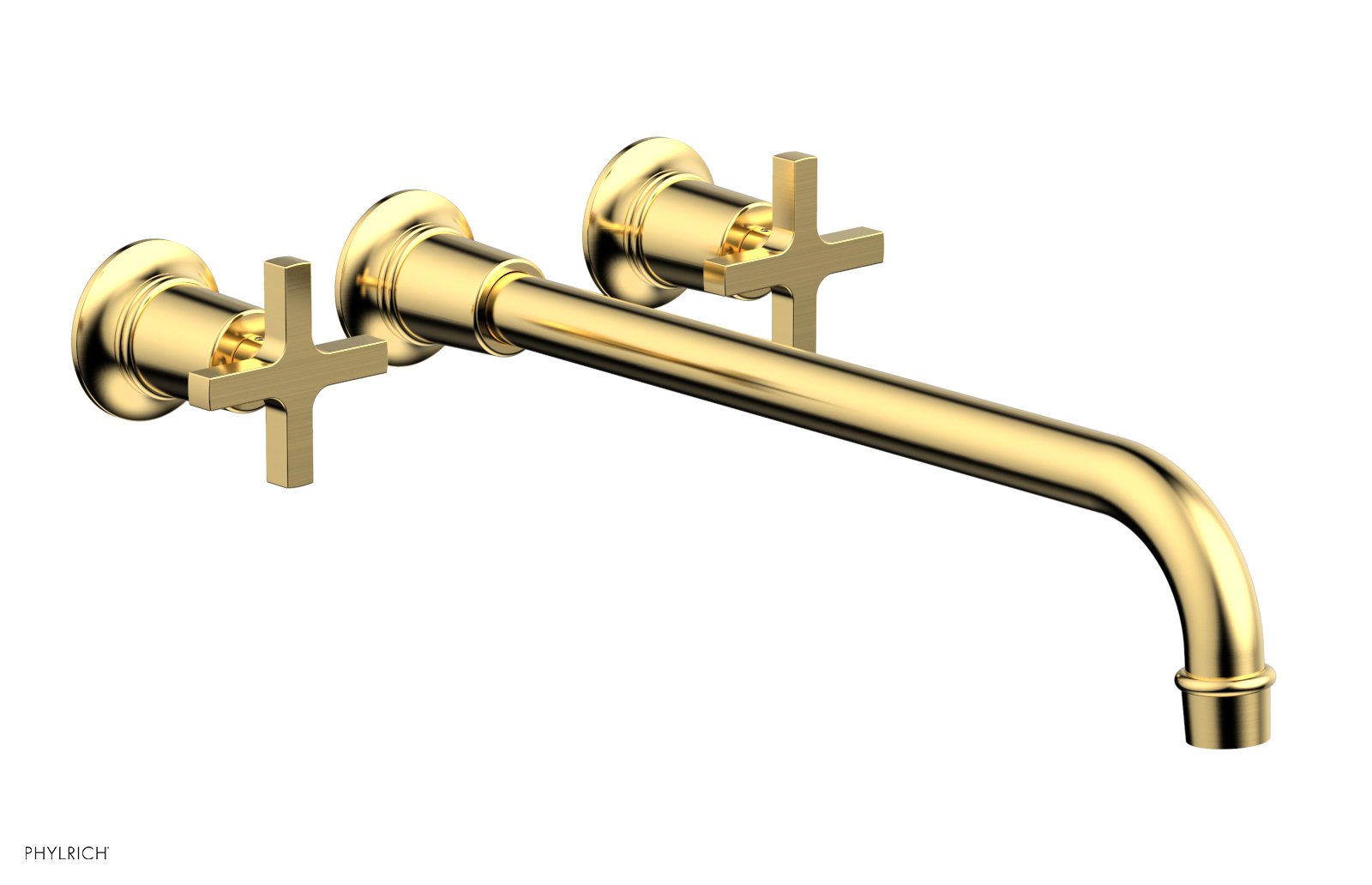 HEX MODERN Wall Mounted Lavatory Faucet Set with 14