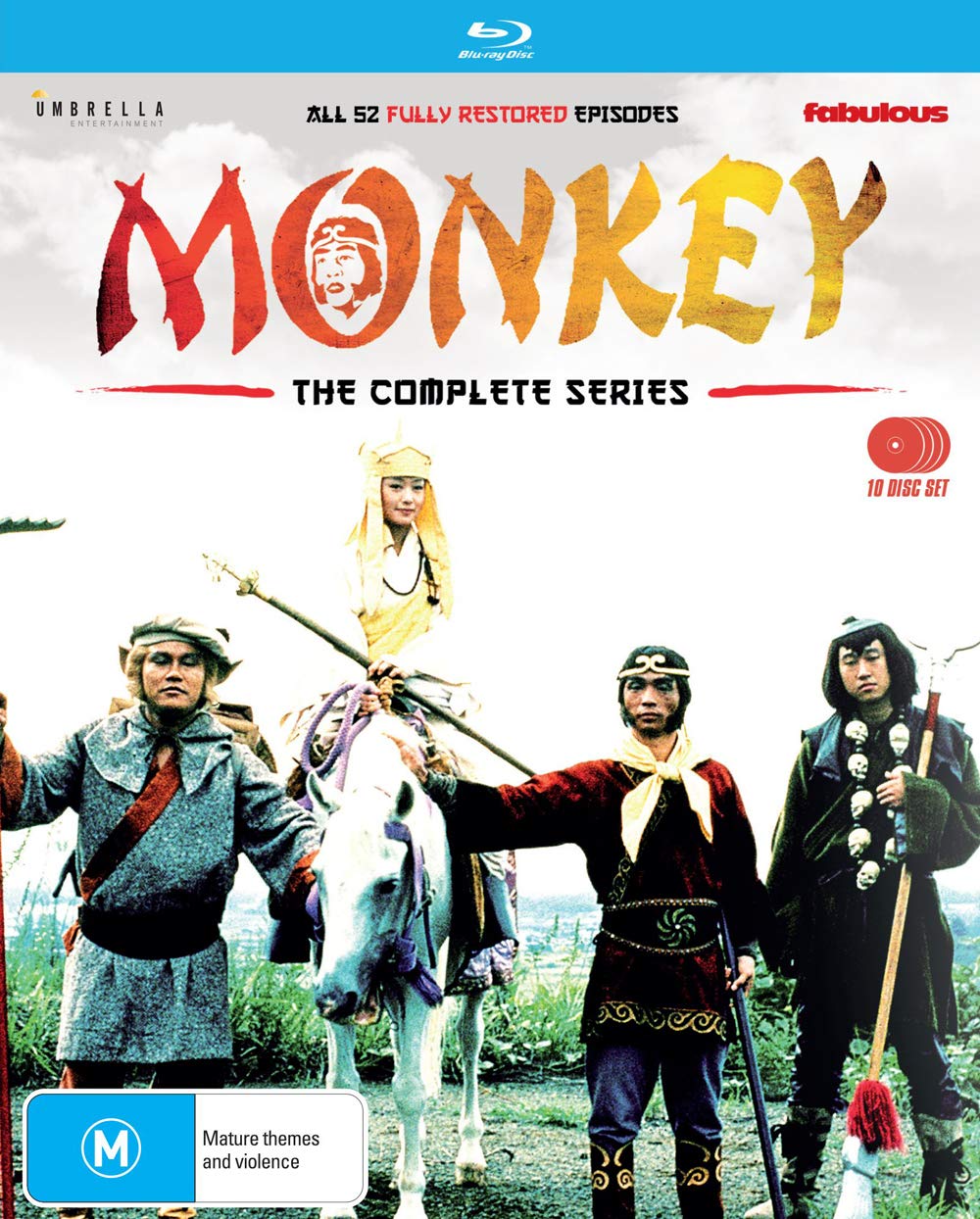 Monkey Complete Series 10-Disc Blu-Ray Box Set - Saiyuki Monkey Magic (Region B Australia Import) | Classic Japanese TV Show for Anime & Martial Arts Fans