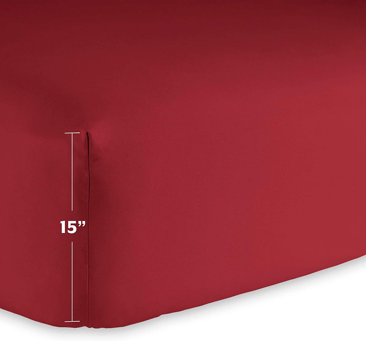 400 Thread Count Percale Cotton Sheet Set for Olympic Queen Size Bed - Ultra Soft & Breathable Deep Pocket Fitted Sheets, Flat Sheet & Pillowcases - Perfect for Hot Sleepers & Luxury Bedroom Decor