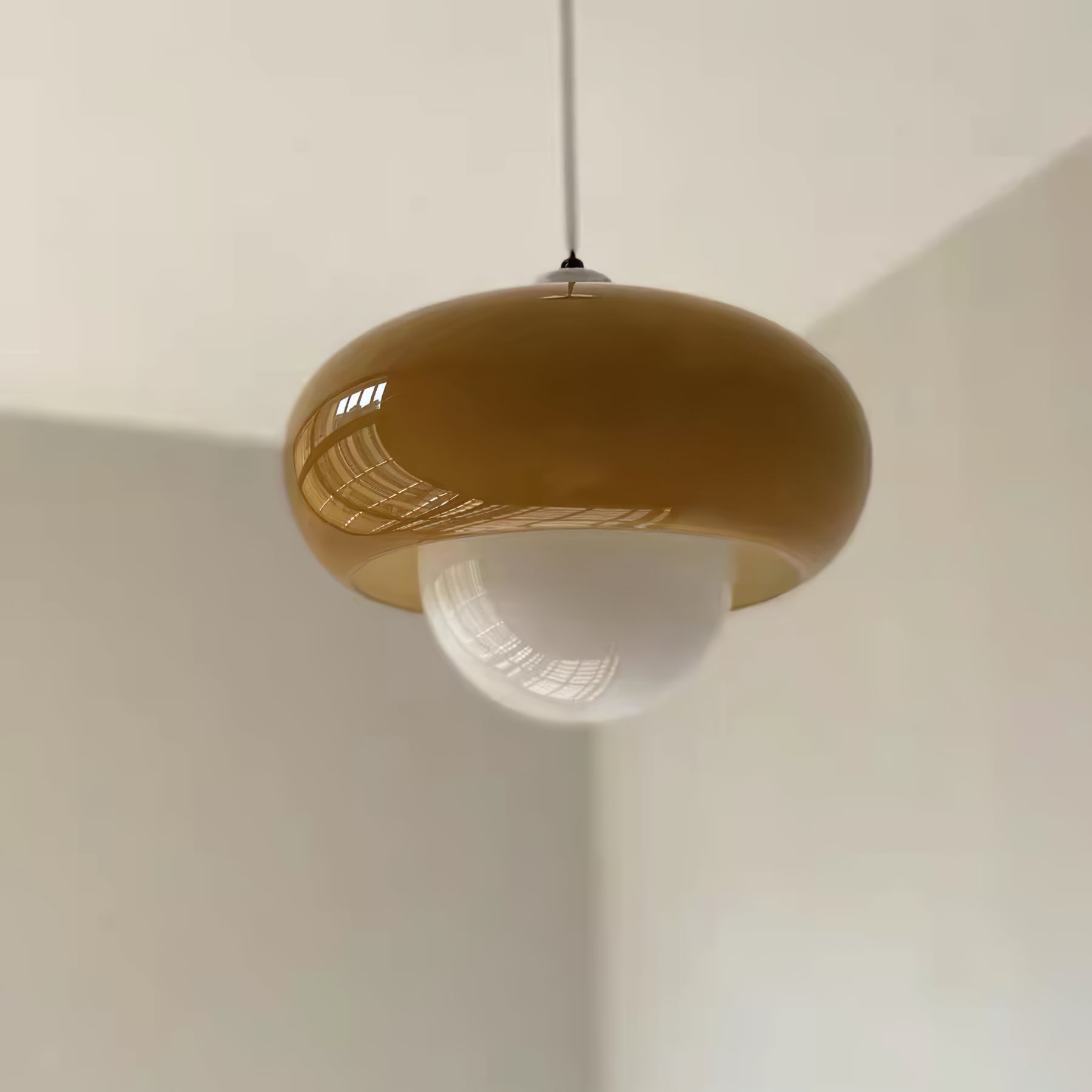 Vintage Harvey Pendant Lamp - Industrial Style Hanging Light Fixture with Metal Shade for Kitchen Island, Dining Room, or Bedroom Lighting
