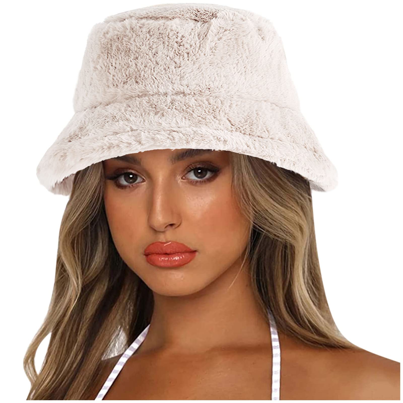 Yellow Bucket Hat for Men & Women - Thick Winter Beanie Cap Under $10 | Warm Solid Color Basin Hat for Outdoor Activities, Hiking & Fashion