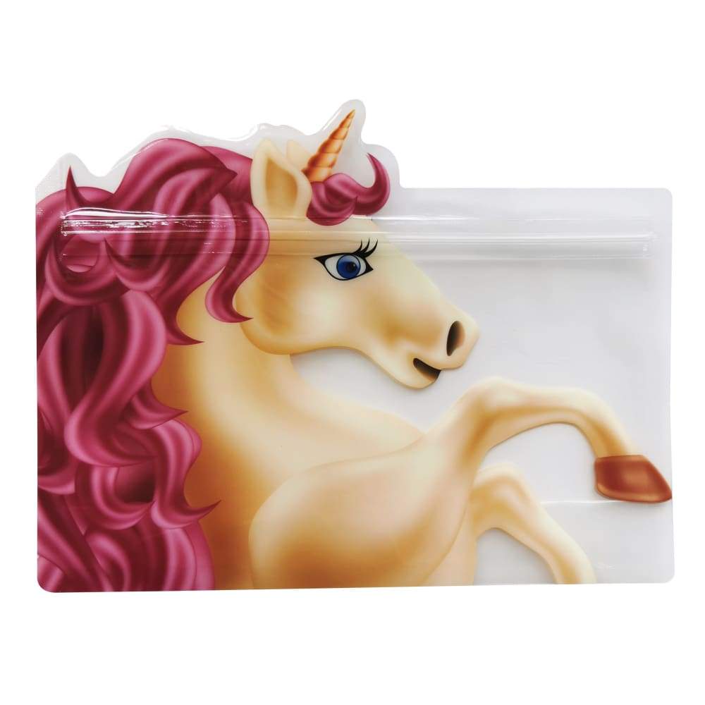 Reusable Zip Lock Bags with Unicorn Design - Set of 8 for Food Storage, Snacks, and Organizing - Perfect for School Lunches, Travel, and Home Use