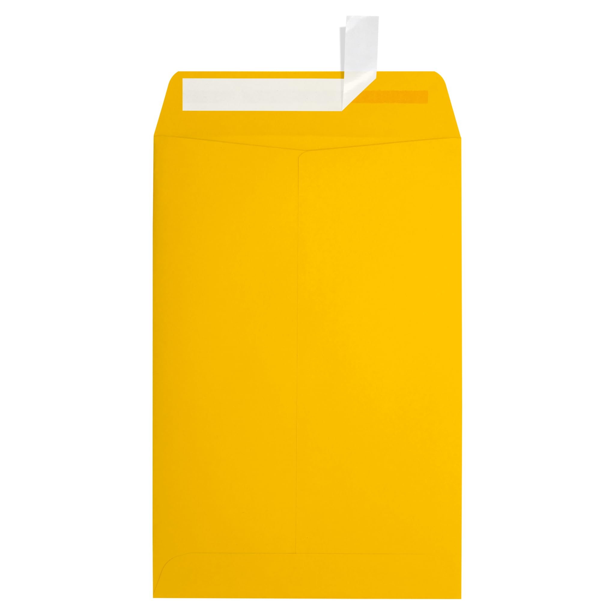 LUXPaper 6 x 9 Open End Envelopes - Peel & Press Seal, Sunflower Yellow, 80lb Text Weight (1000 Count) - Perfect for Wedding Invitations, Business Mailers & Greeting Cards