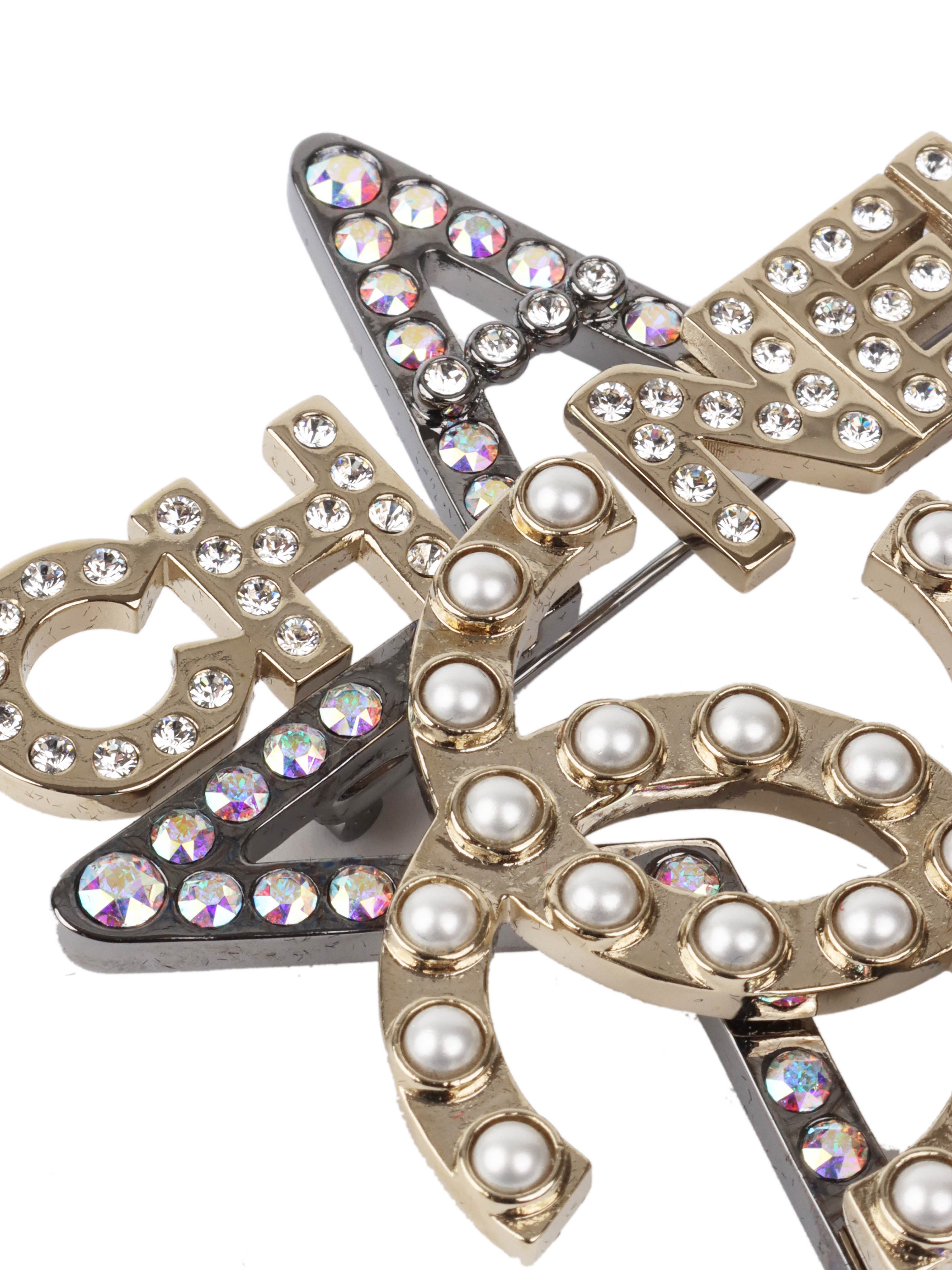 Chanel Star Brooch - Elegant Fashion Accessory for Women | Perfect for Dresses, Jackets & Special Occasions