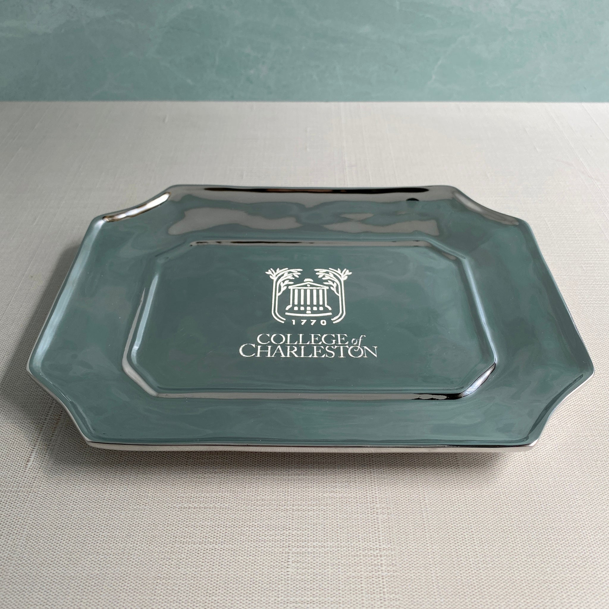 Beatriz Ball SOHO Lucca Rectangular Serving Tray - Elegant Silver Plated Entertaining Tray for Dining, Cocktail Parties & Home Decor