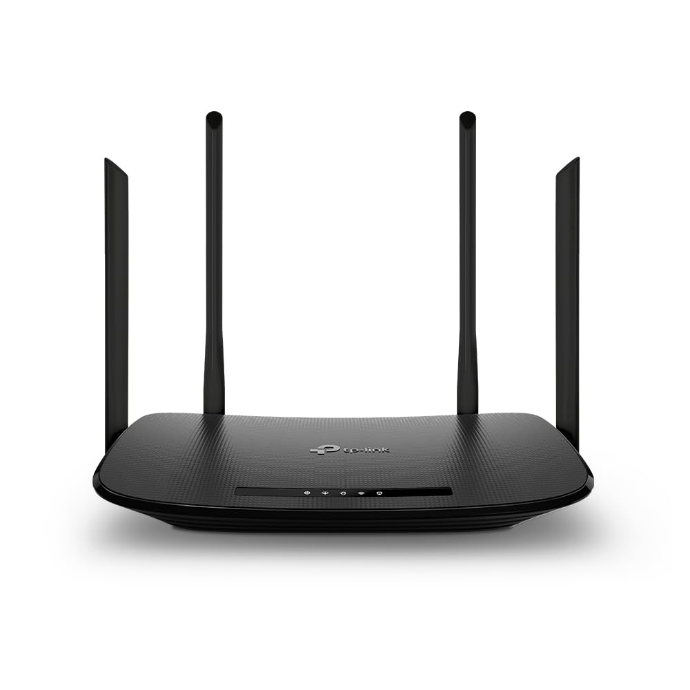 TP-LINK Archer VR300 AC1200 Wireless Modem Router - Dual Band WiFi, Fiber/VDSL/ADSL Support, Black | High-Speed Internet for Streaming, Gaming & Home Office