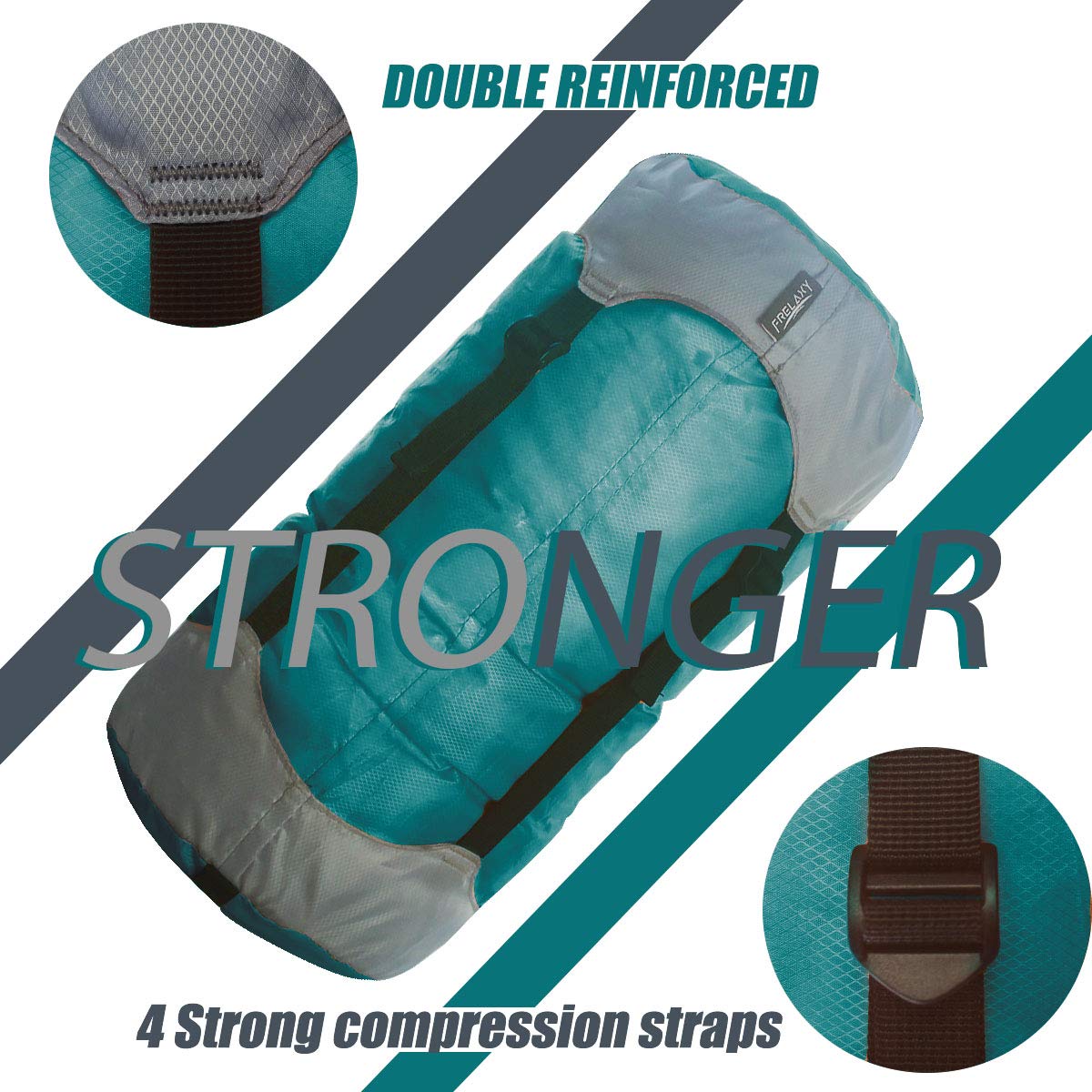 Frelaxy Ultralight Compression Sack for Sleeping Bags - 11L/18L/30L/45L/52L Waterproof Storage Bag with 40% More Space - Compact Travel Gear for Camping, Hiking, Backpacking & Outdoor Adventures