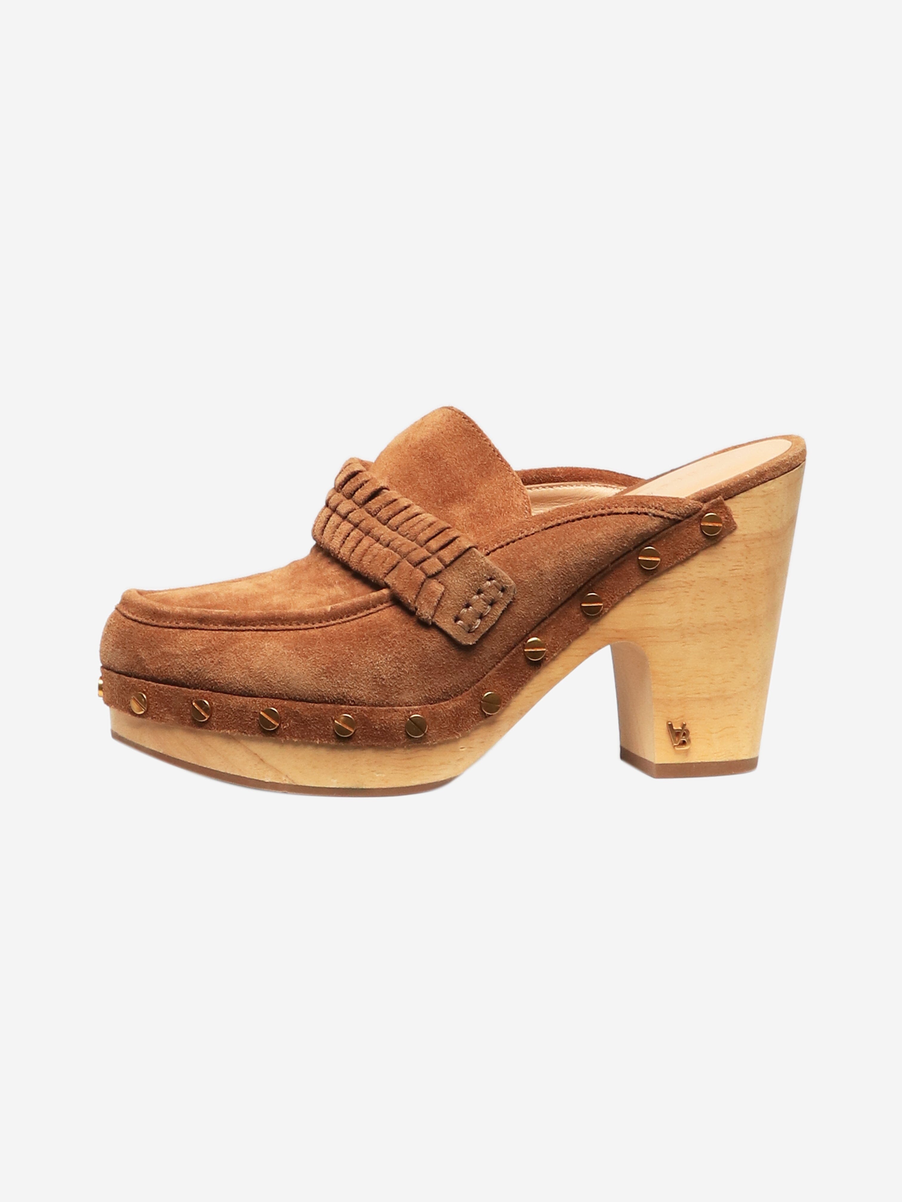 Comfortable Brown Suede Clogs for Women - UK Size 4.5 (US 6.5) - Slip-On House Shoes for Indoor/Outdoor Wear - Perfect for Home, Garden & Casual Outings