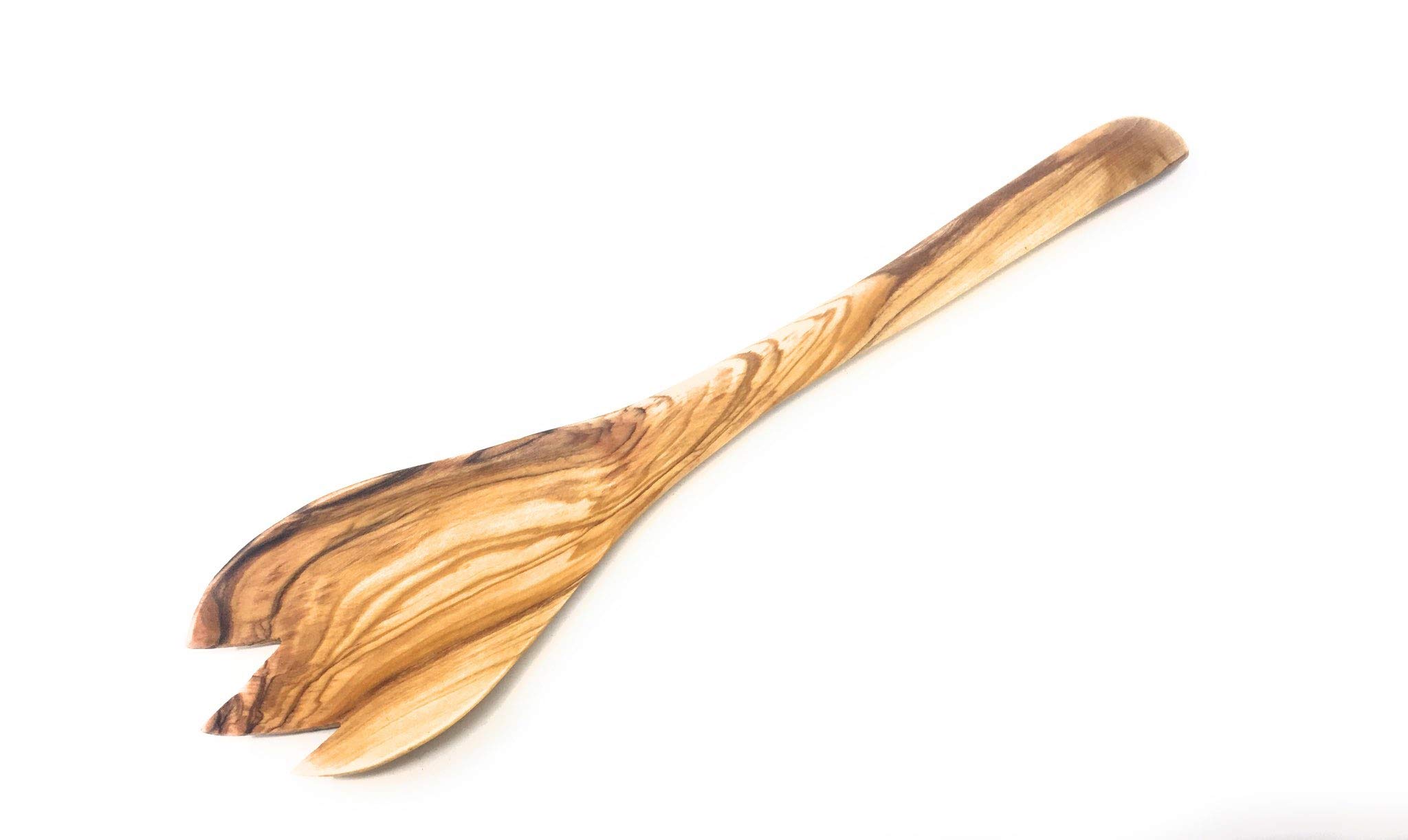 Handmade Olive Wood Cooking Fork - 12.5