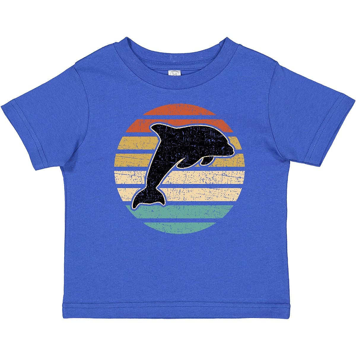 Inktastic Cute Dolphin Beach Vacation Toddler T-Shirt - Soft Cotton Tee for Boys & Girls, Perfect for Summer Outings, Beach Trips & Family Vacations