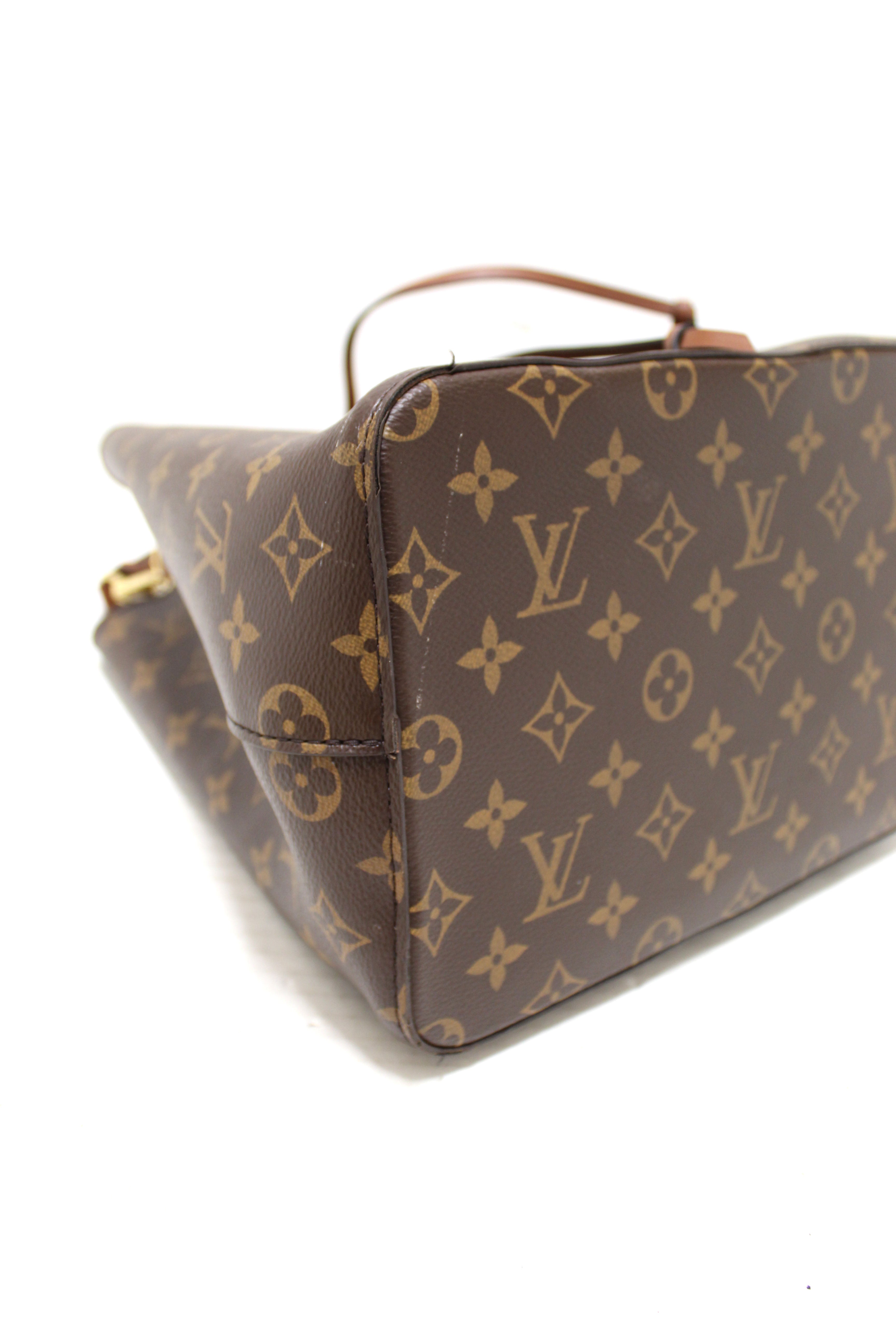 Authentic Louis Vuitton Classic Monogram Brown NeoNoe Shoulder Bag for Women - Luxury Designer Handbag Perfect for Work, Travel & Everyday Use