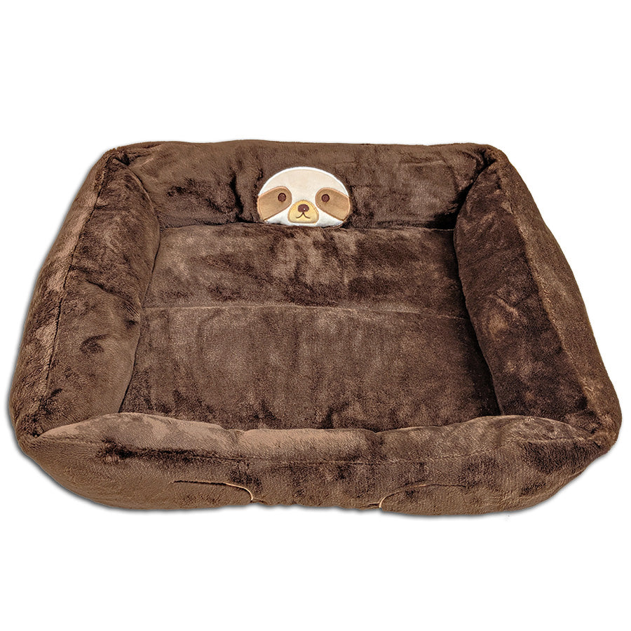 Cozy Sloth-Themed Pet Bed for Cats & Small Dogs - Soft & Comfortable for Cuddling | Perfect for Home, Office & Travel Use