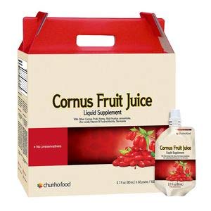 Chunho N'Care Cornus Fruit Juice for Men - 60 Pack | Natural Immune Booster & Health Supplement | Supports Energy & Vitality | Perfect for Daily Wellness Routine & Active Lifestyle