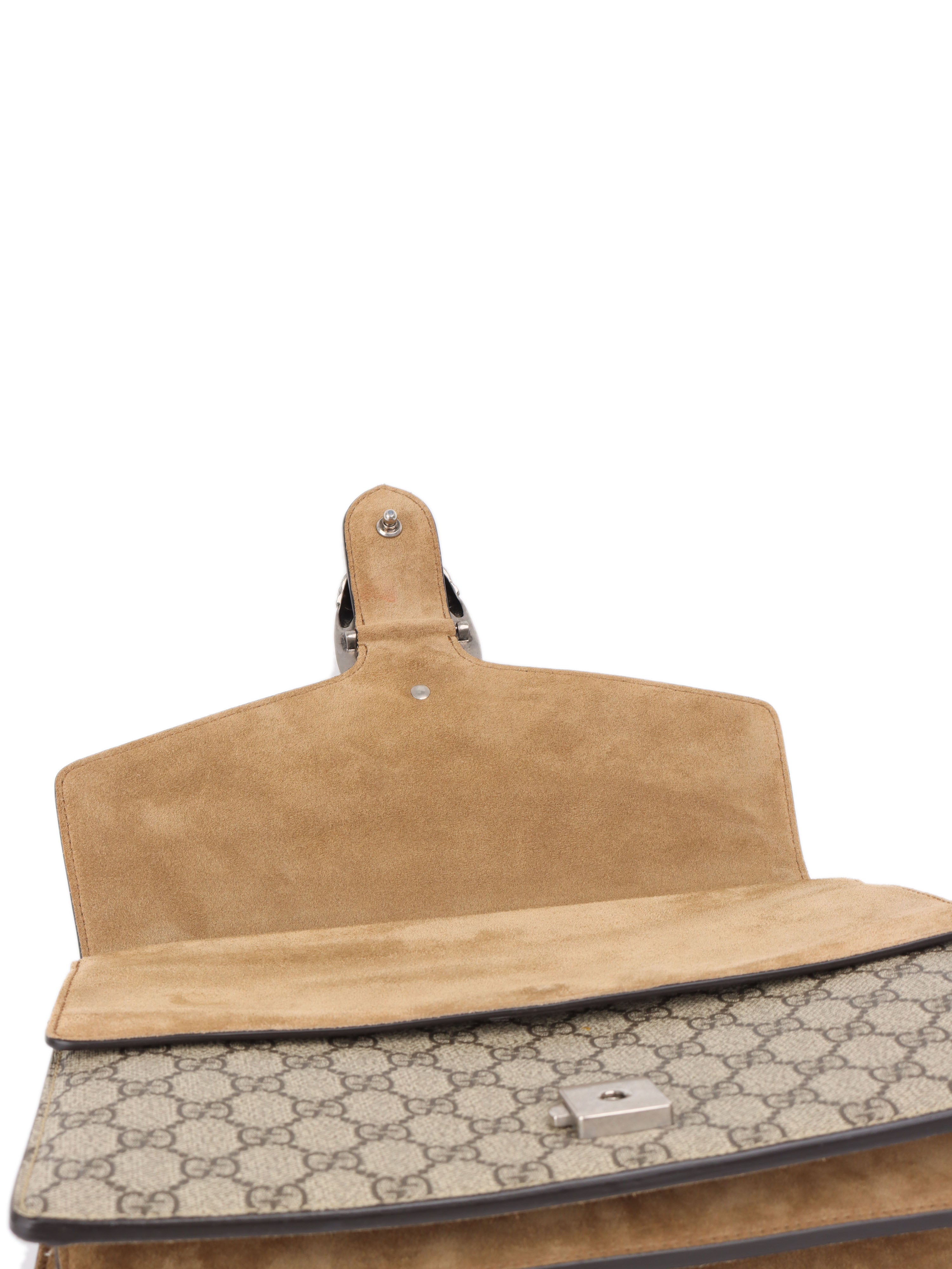 Gucci Medium Dionysus GG Supreme Shoulder Bag for Women - Luxury Designer Crossbody Bag with Chain Strap - Perfect for Work, Travel & Evening Events